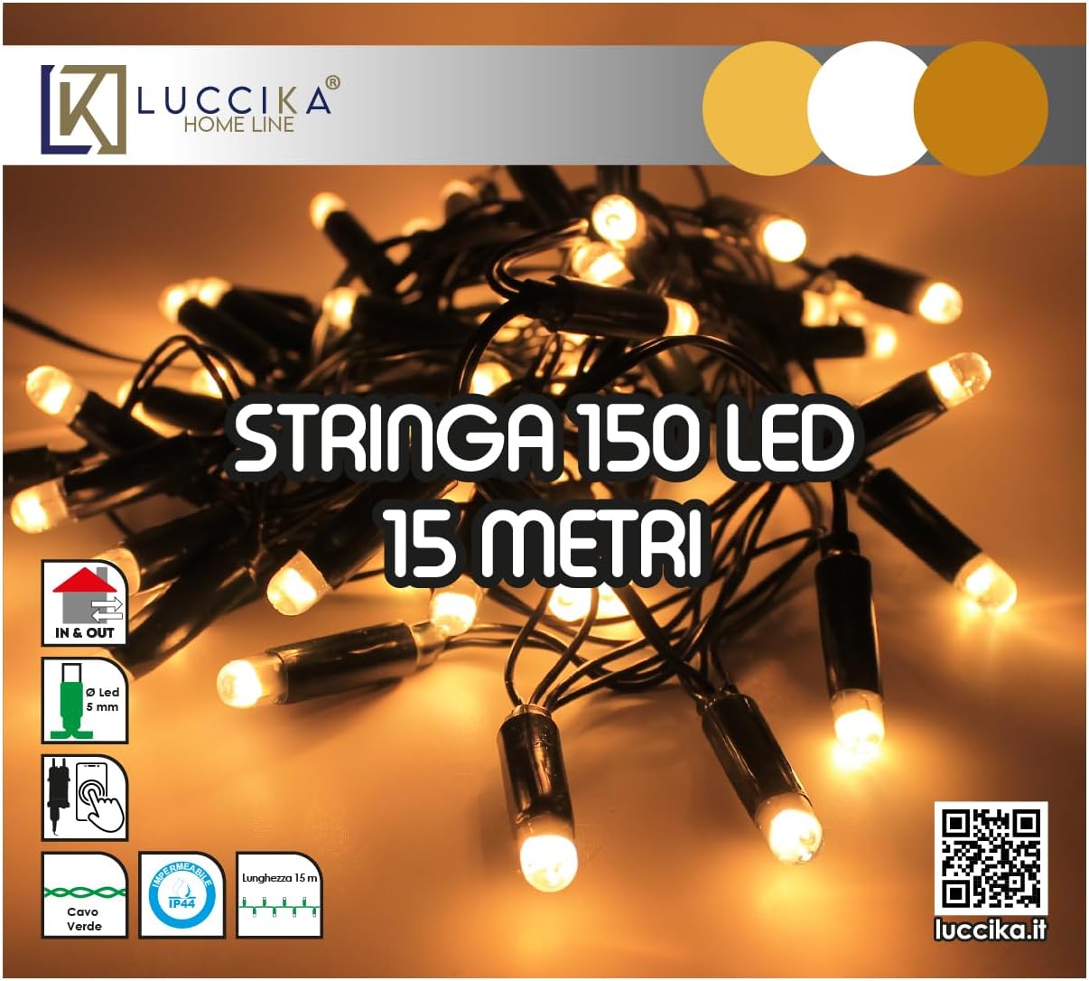 Stringa Luci Maxi LED Smart con APP 150 Luci - immagine 1