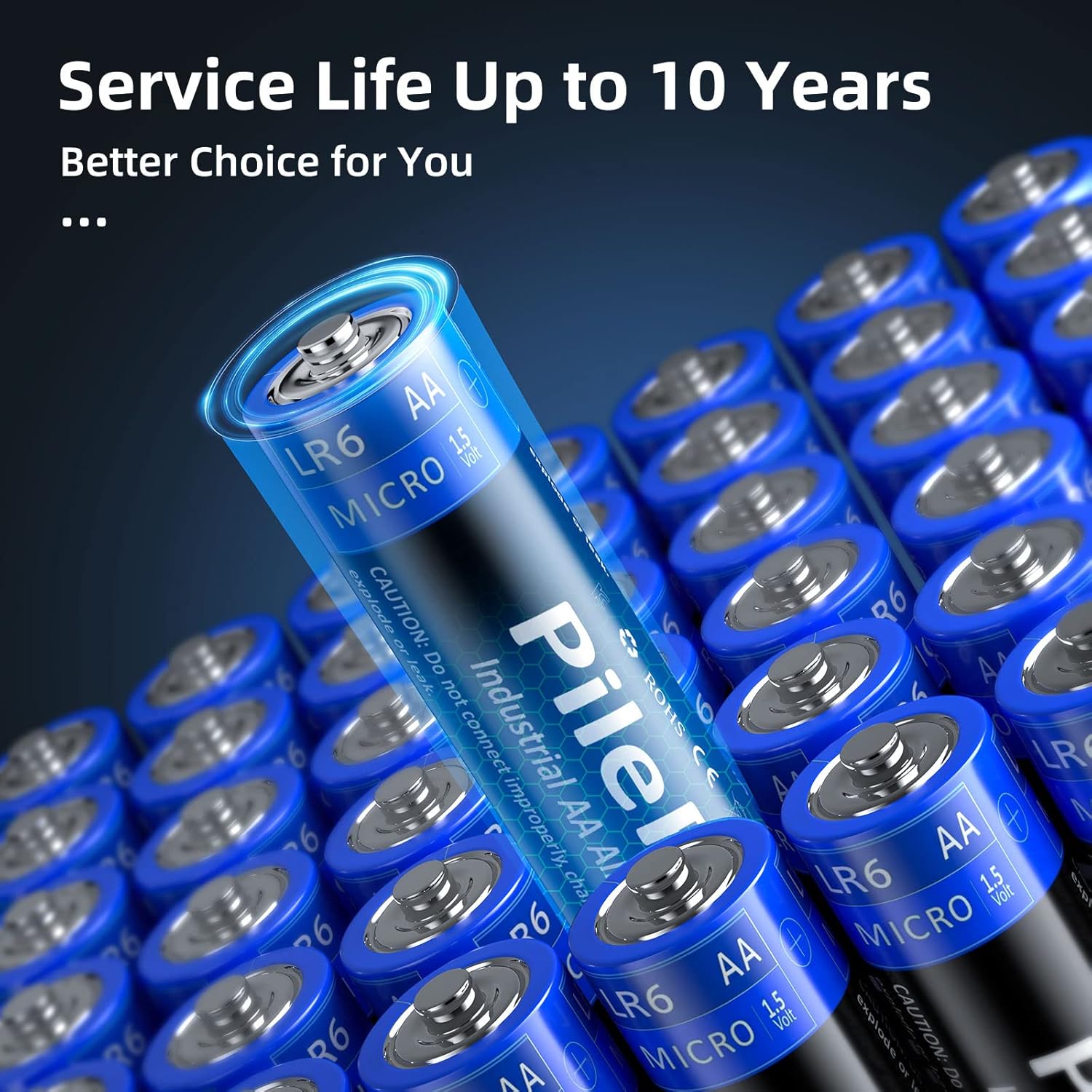 Batterie Alcaline AA 1,5 Volt LR6 (42 Pezzi) - immagine 2