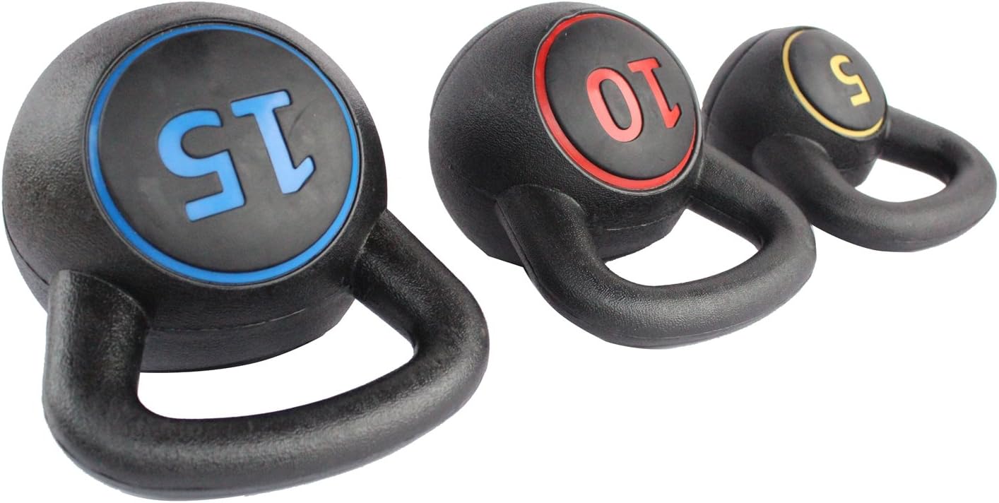Funjepe Set Kettlebell 3 Pezzi con Supporto - immagine 4