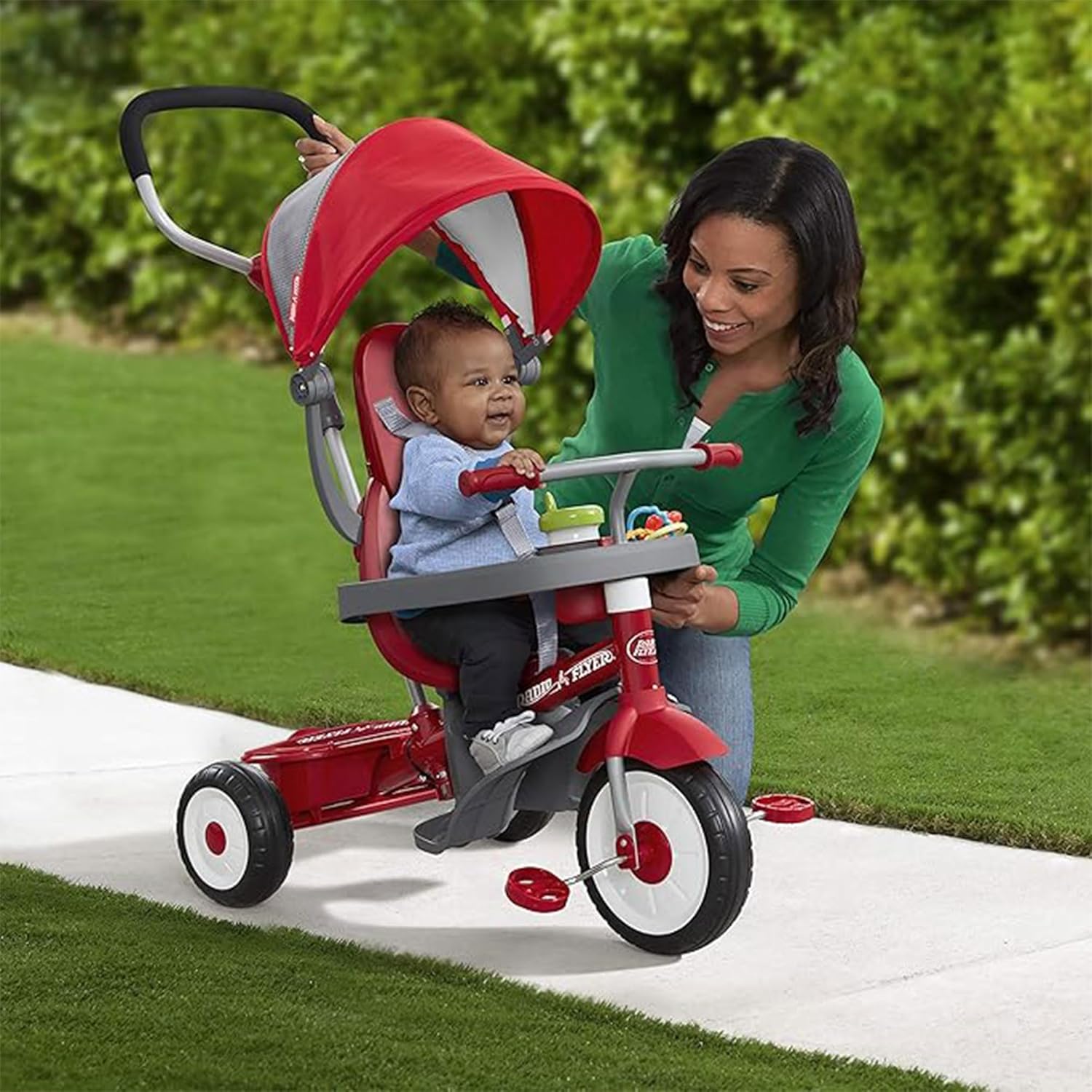 Radio Flyer 4-in-1 Stroll 'N Trike, Red - immagine 3