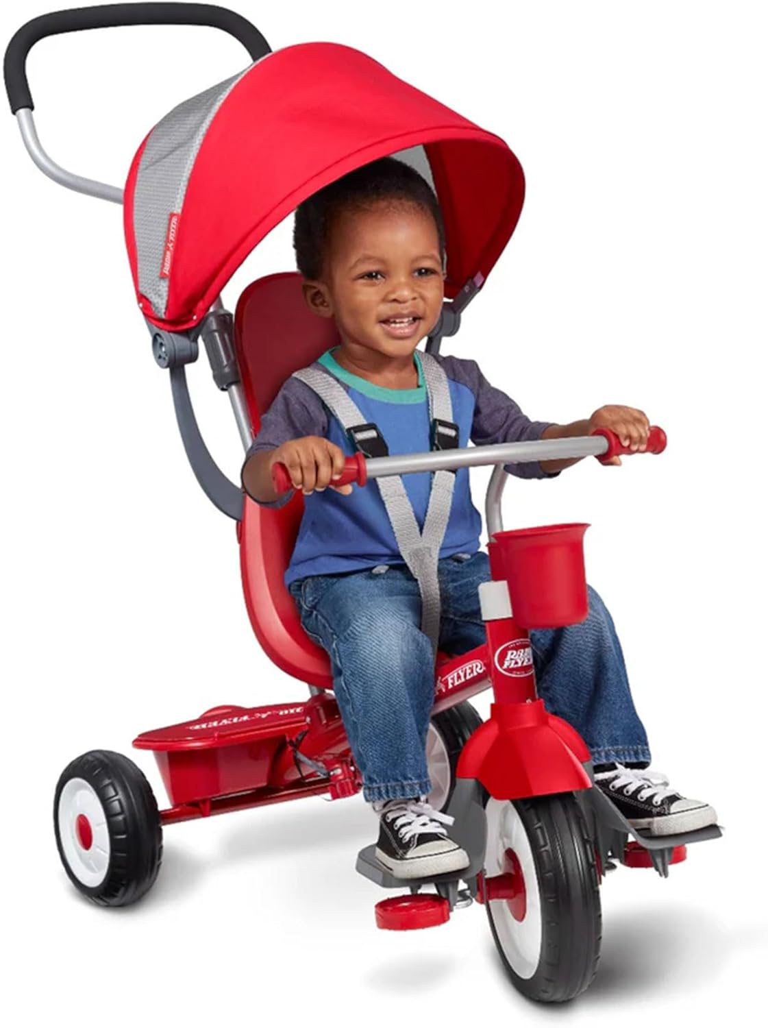 Radio Flyer 4-in-1 Stroll 'N Trike, Red - immagine 5