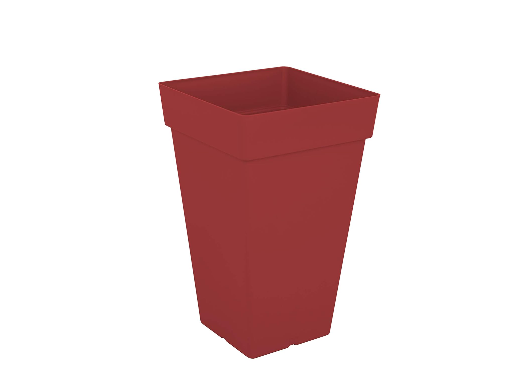 ARTEVASI Vaso Alto Quadrato Capri 50 cm Rosso Scuro