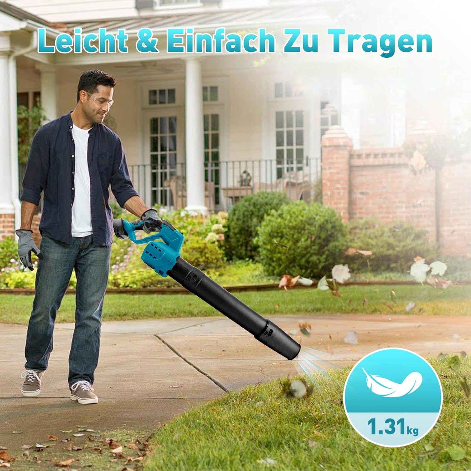 Soffiatore a Batteria per Foglie e Giardino - immagine 6