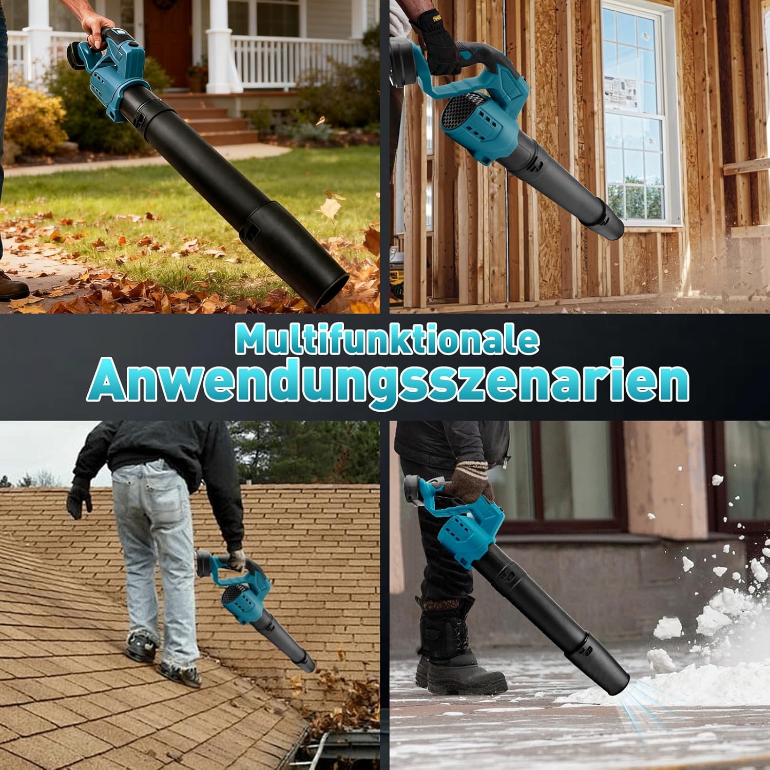 Soffiatore a Batteria per Foglie e Giardino - immagine 7