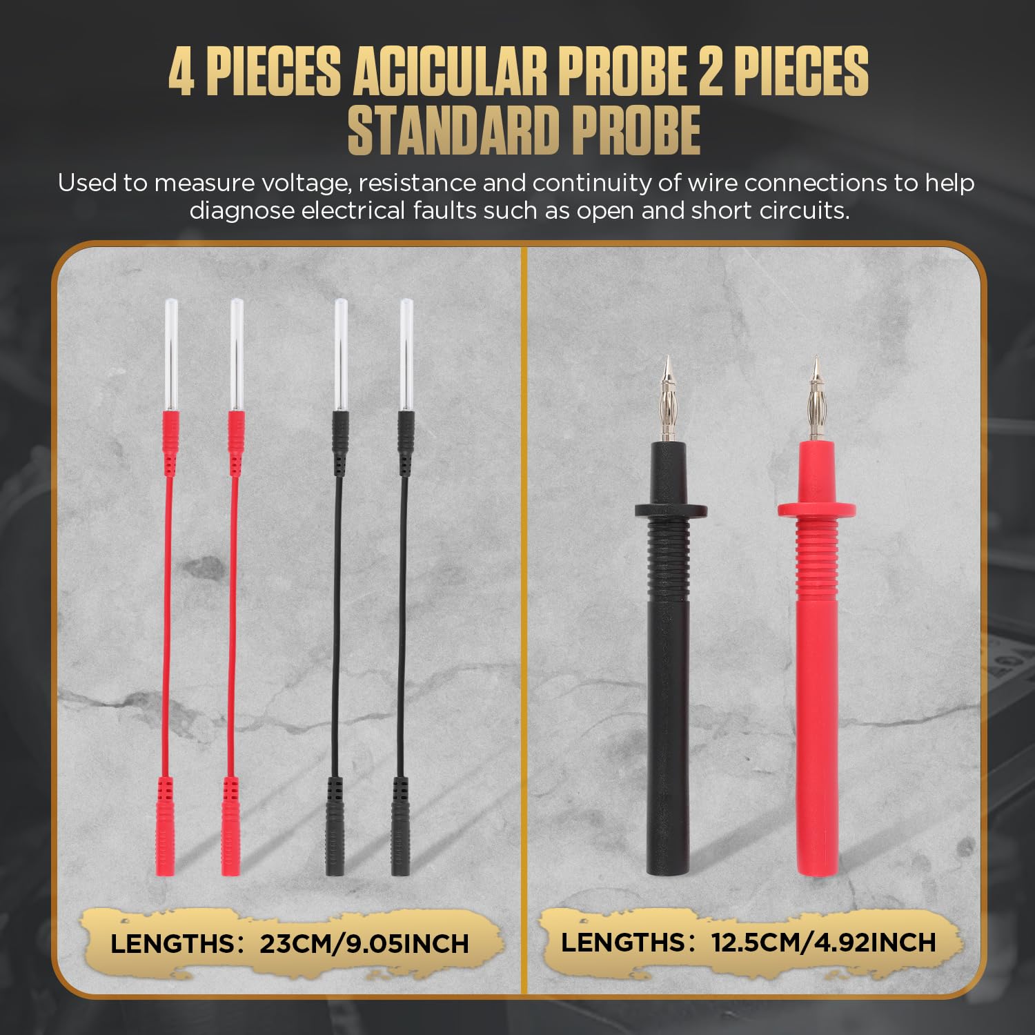 Autool 48 Pezzi Puntali per Multimetro Test Lead Kit - immagine 4