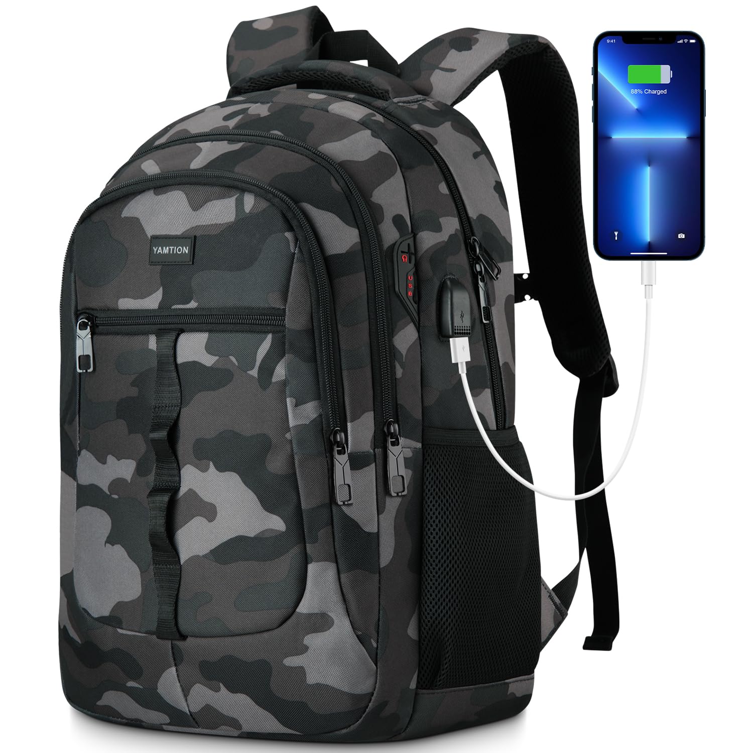 Zaino Scuola 17.3 Pollici per Uomo, Ragazzo, Adulti