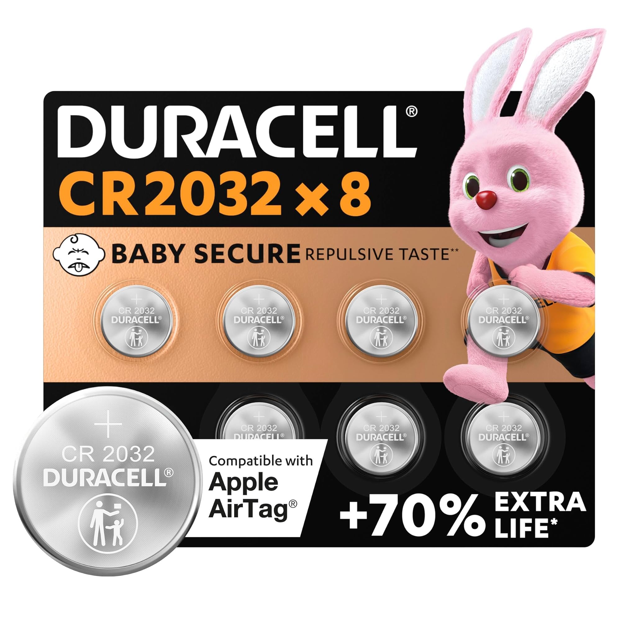 Duracell CR2032 - Batterie Litio 3V (8 pz)