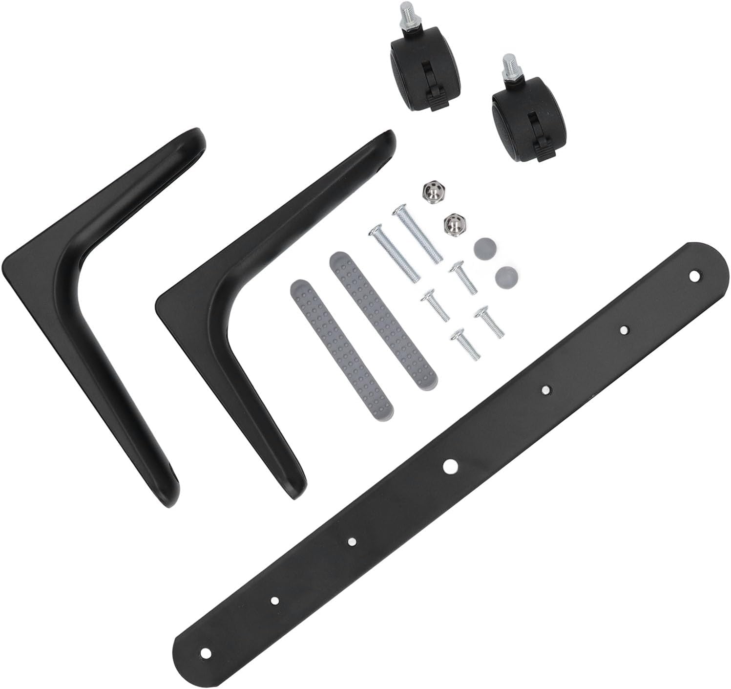 Divisore per Ambiente con Supporto Schermo Regolabile, Nero - immagine 8