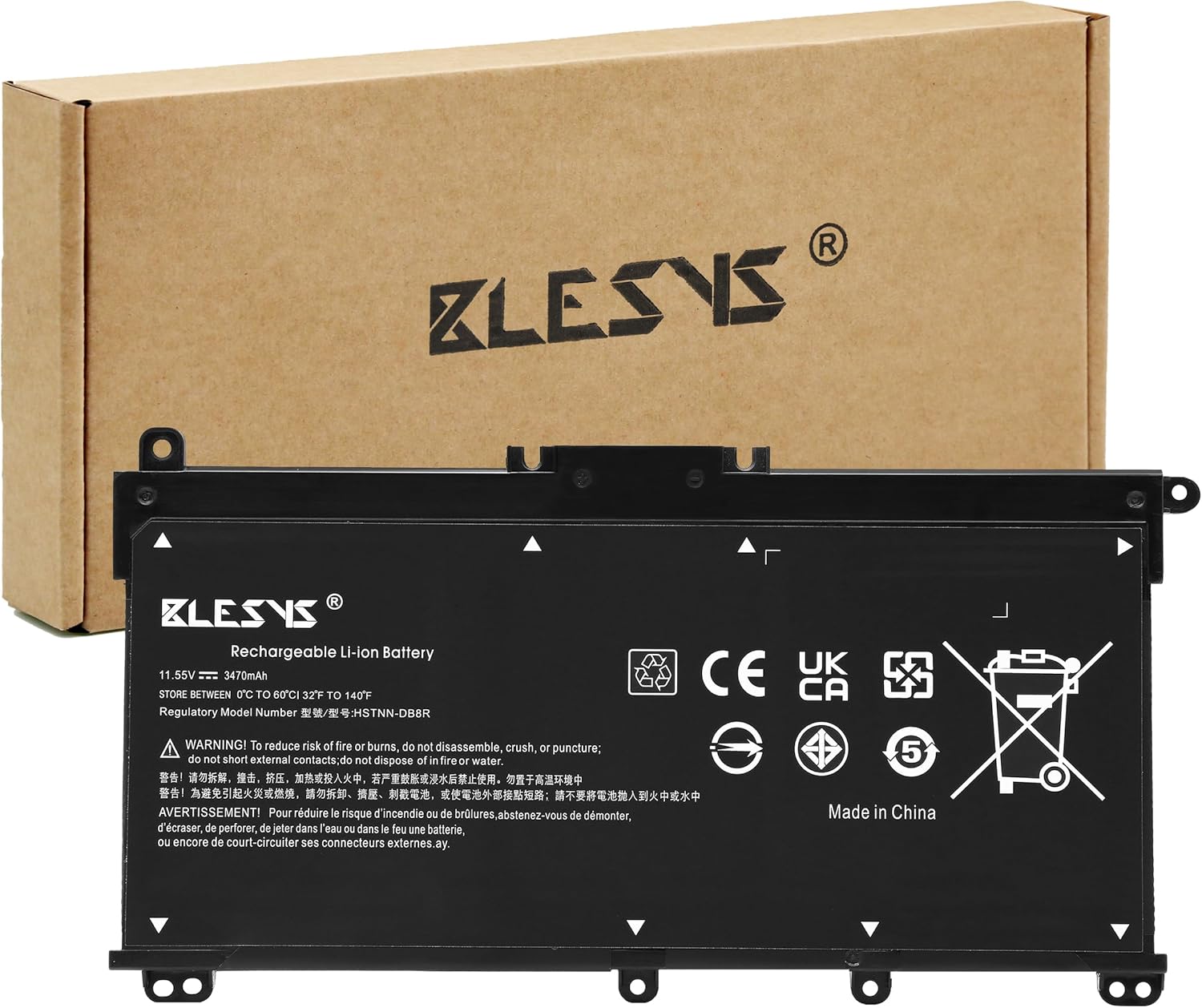Blesys Batteria per HP Laptop 15s-eq0xxx, 15s-eq1xxx, 15s-eq2xxx - immagine 1