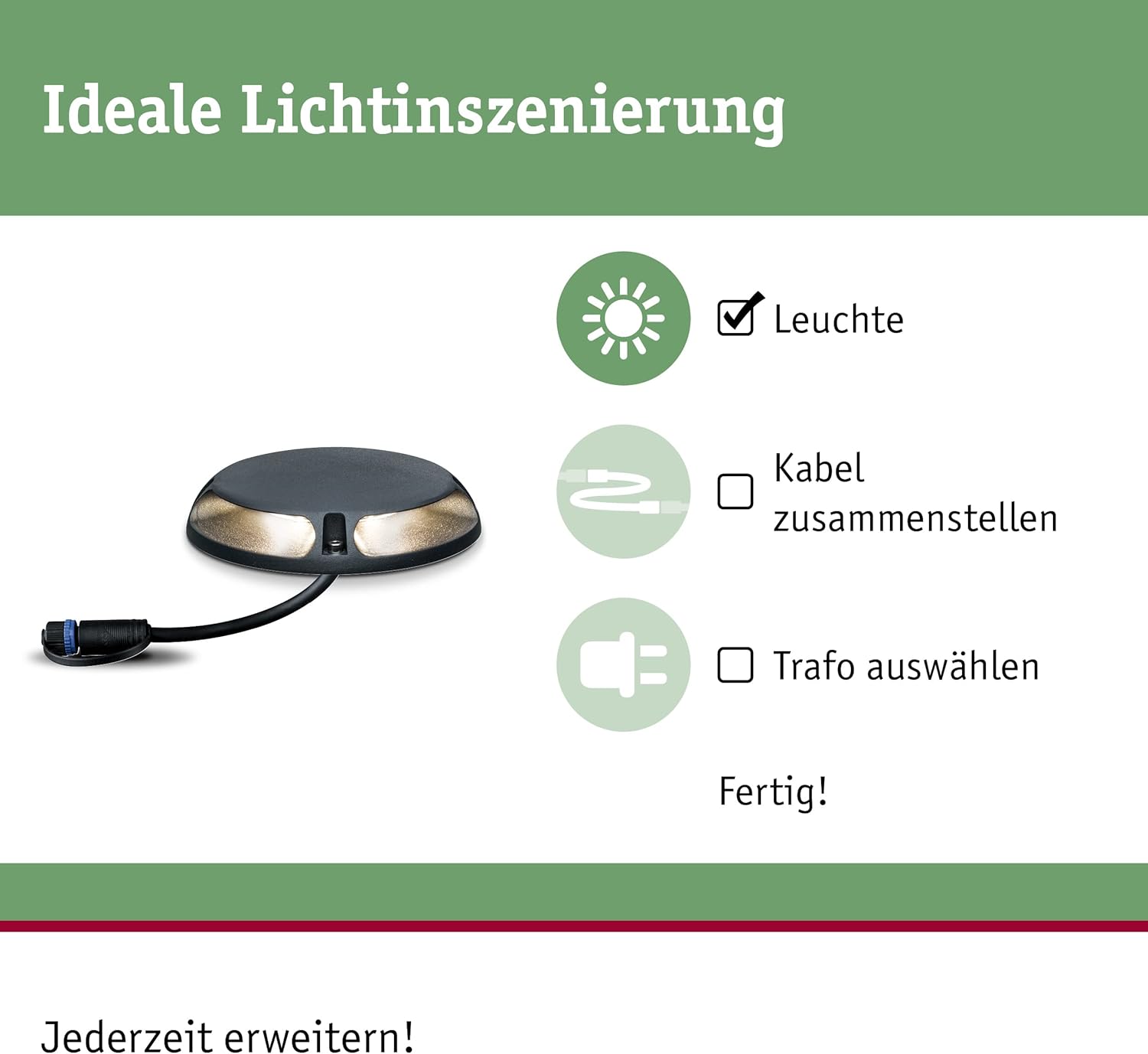 Paulmann 93920 Plug & Shine Led Floor Light 3W, Antracite - immagine 2