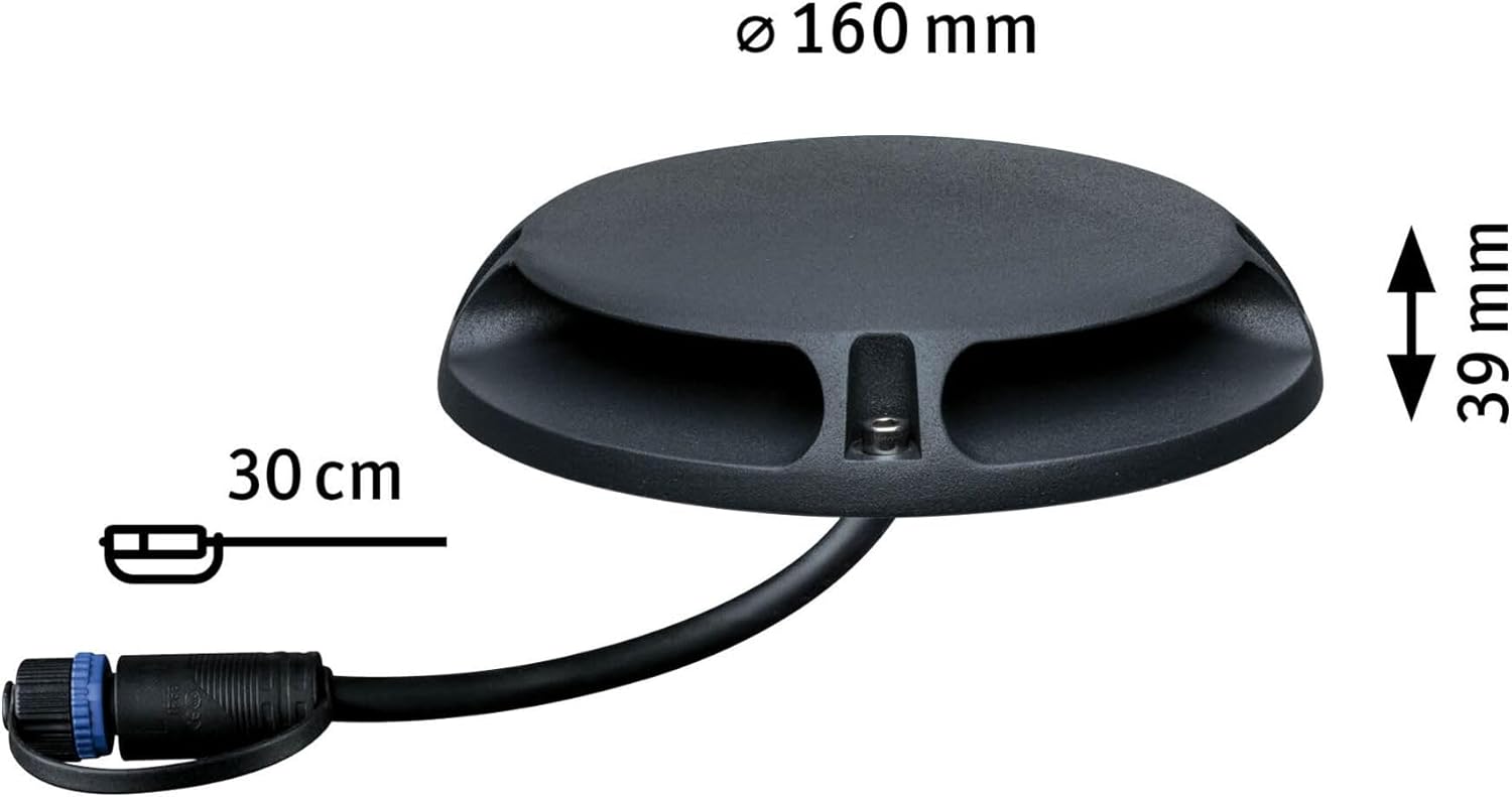 Paulmann 93920 Plug & Shine Led Floor Light 3W, Antracite - immagine 5