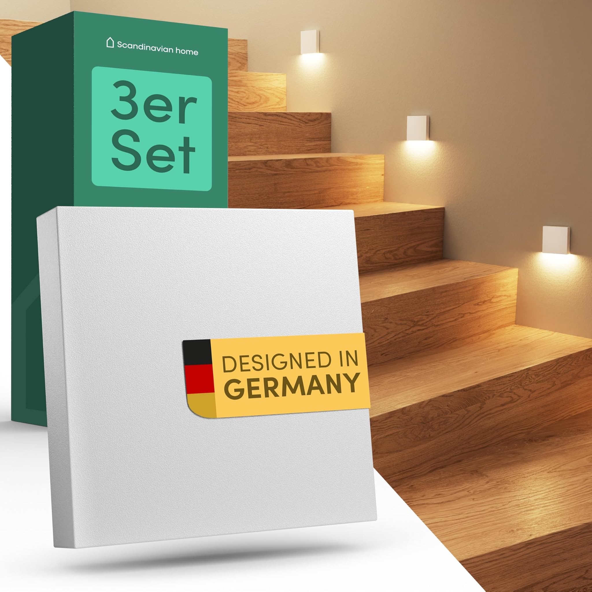 Scandinavian home Set 3 Luci LED per Scale IP65