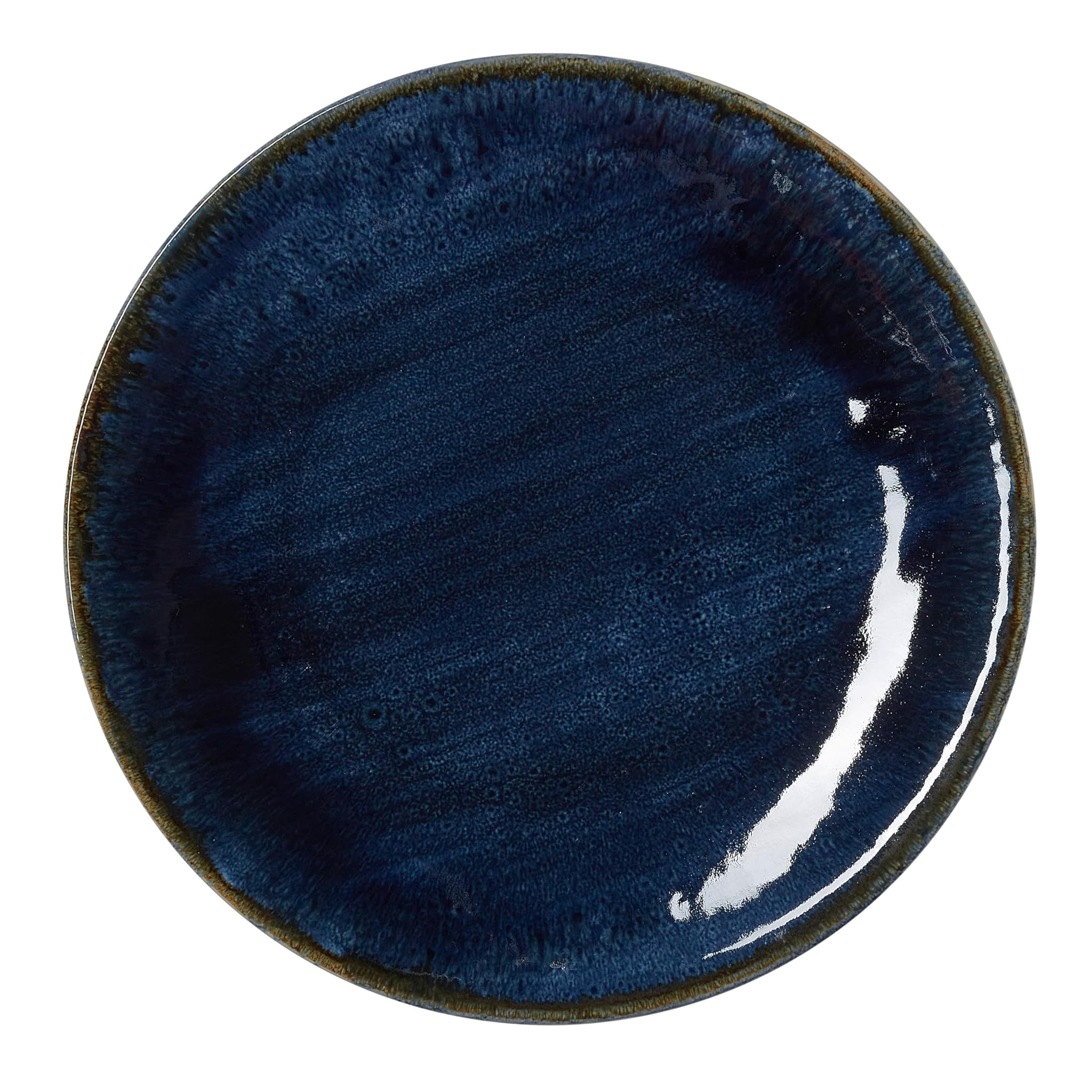 WAS Germany Piatto piatto, Ø 30 cm, set da 6 pezzi, oceano scuro, porcellana