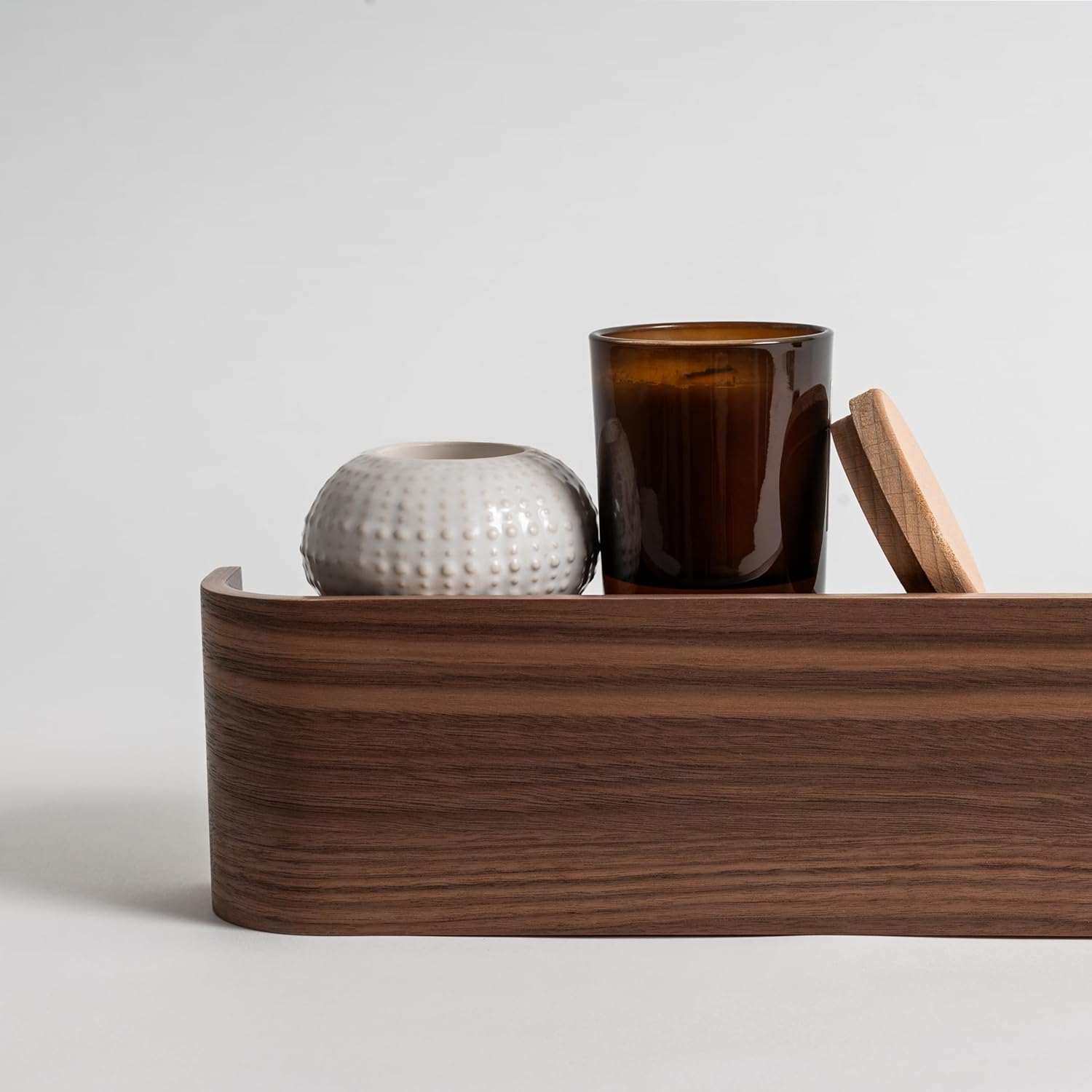 Kazai. Appendiabiti da Parete Legno 'Toke', Noce - immagine 5