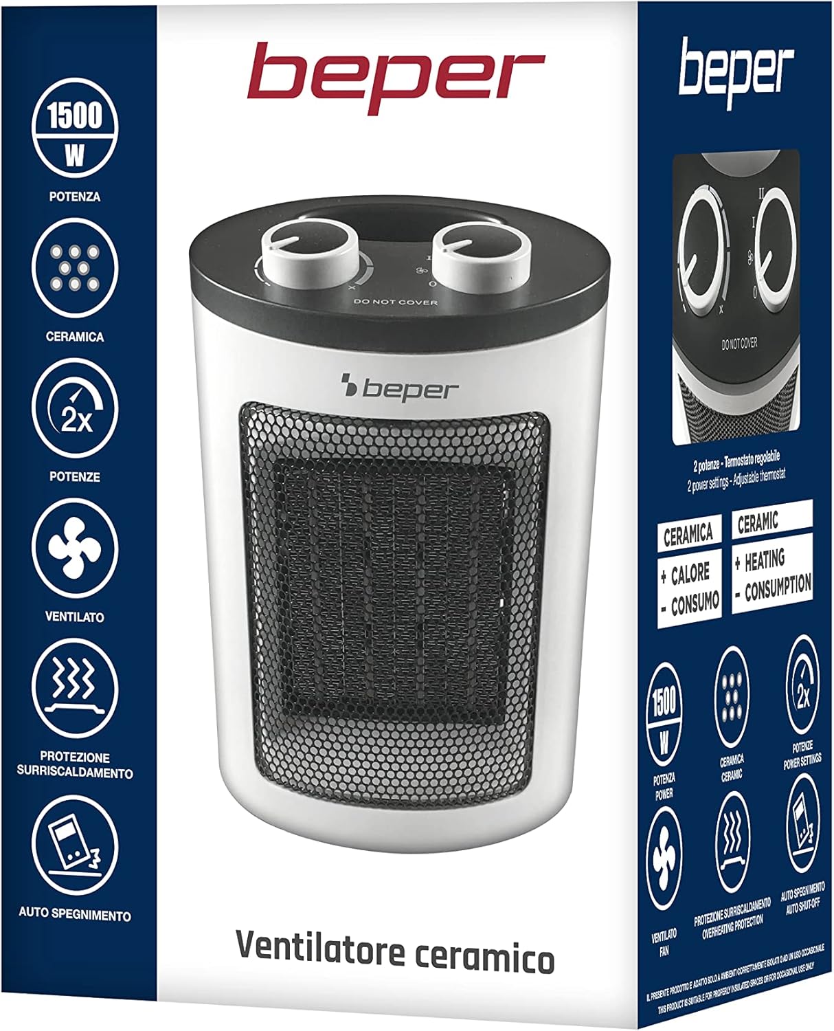 Beper RI.080 - Termoventilatore Ceramico Basso Consumo - immagine 6