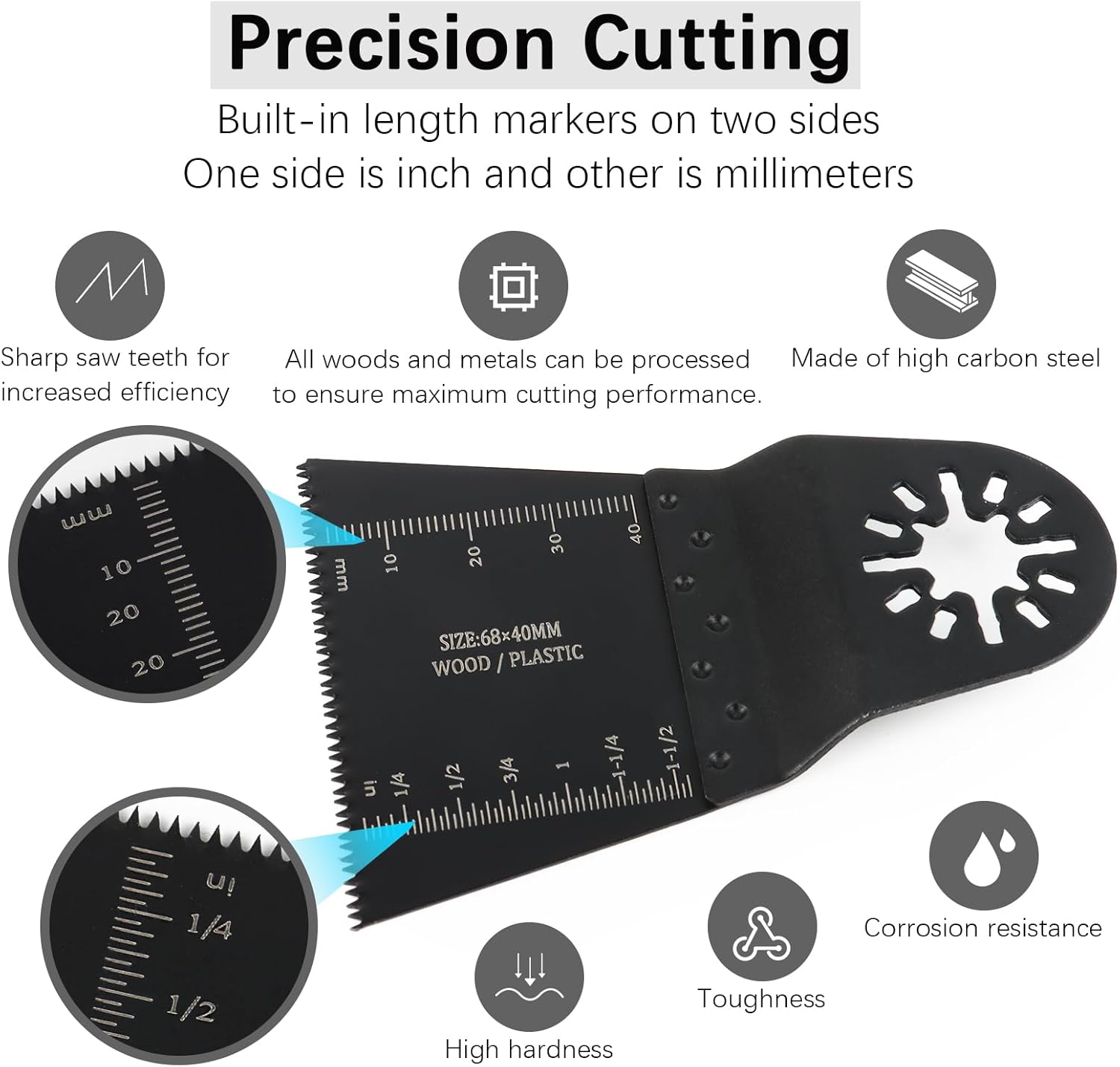 Accessori per Utensili Oscillanti - Set 24 Lame Multifunzione - immagine 3