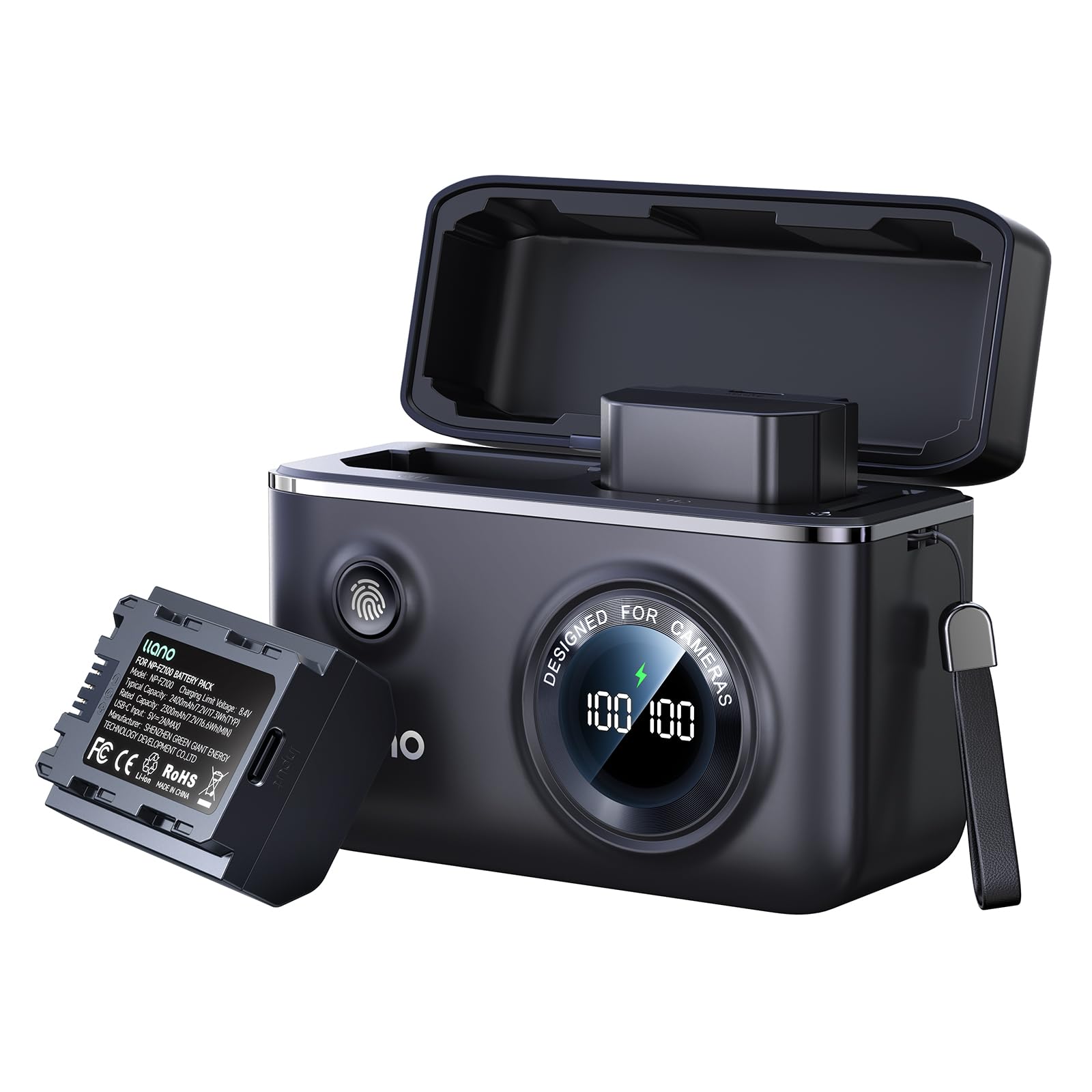 Llano NP-FZ100 - Caricabatterie Rapido per Sony