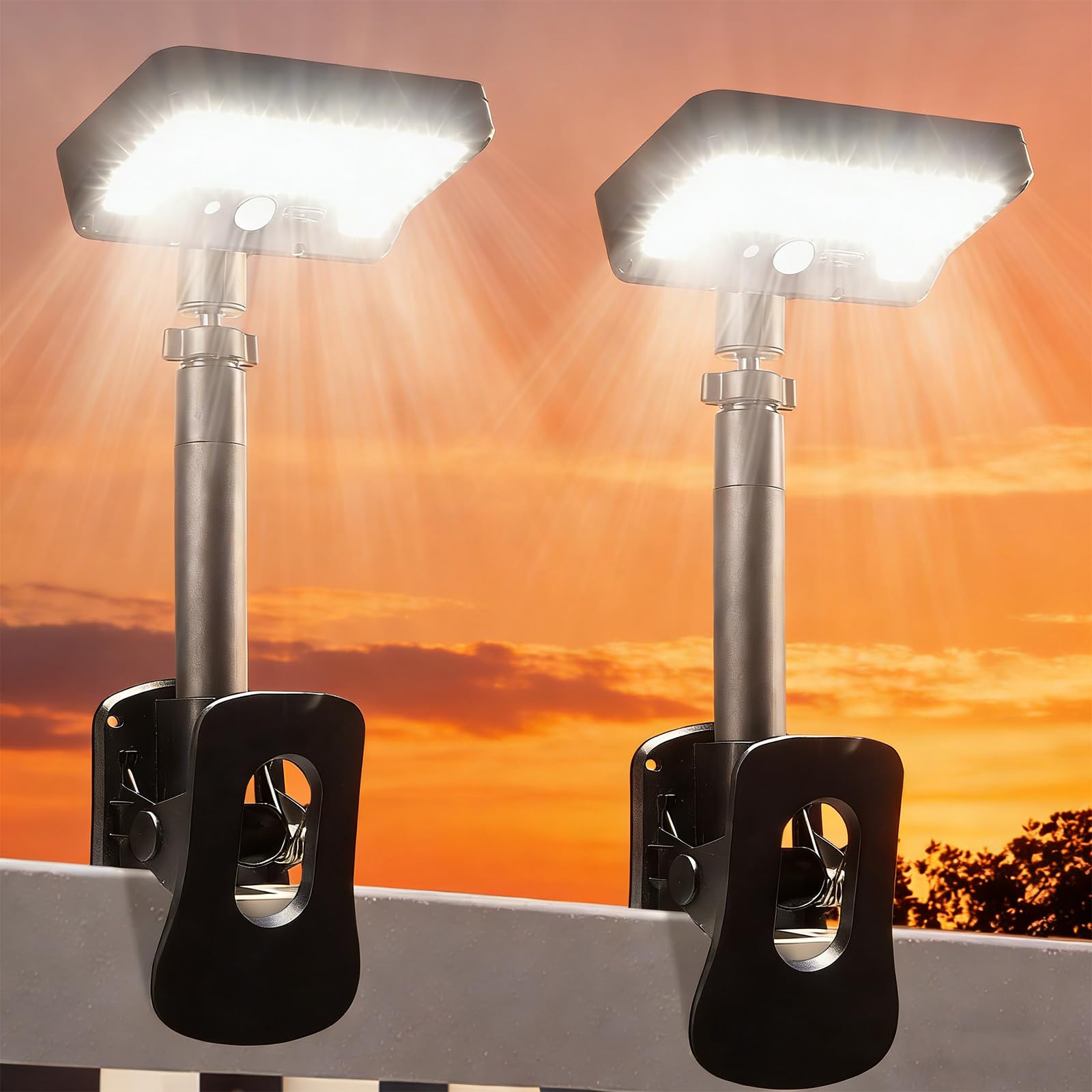 Luci Solari Recinto con Sensore Movimento (2-Pack)