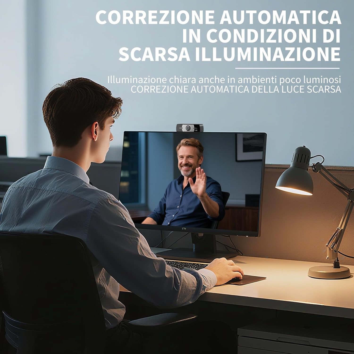 Webcam 4K PC con Microfono e Auto-Focus - immagine 4