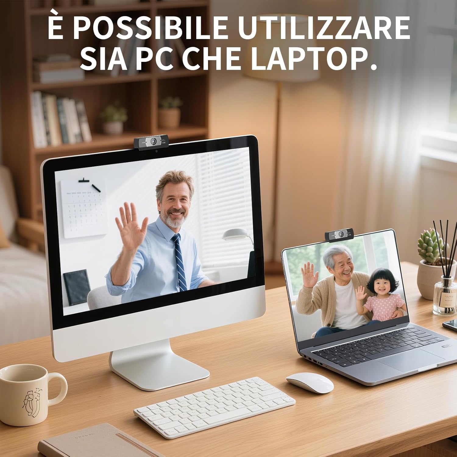 Webcam 4K PC con Microfono e Auto-Focus - immagine 8