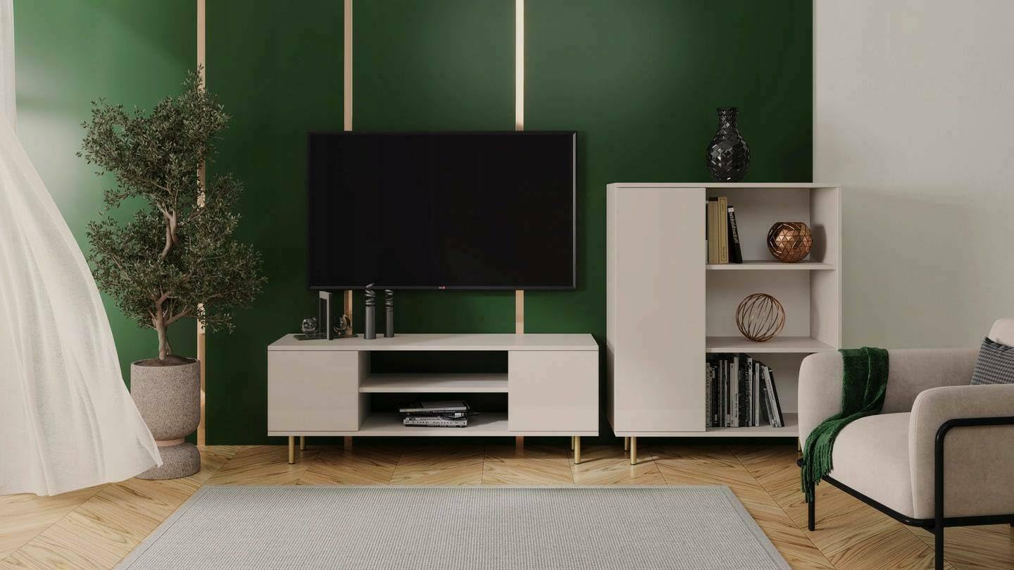 Dmora Tychy - Mobile Porta TV Credenza, Beige