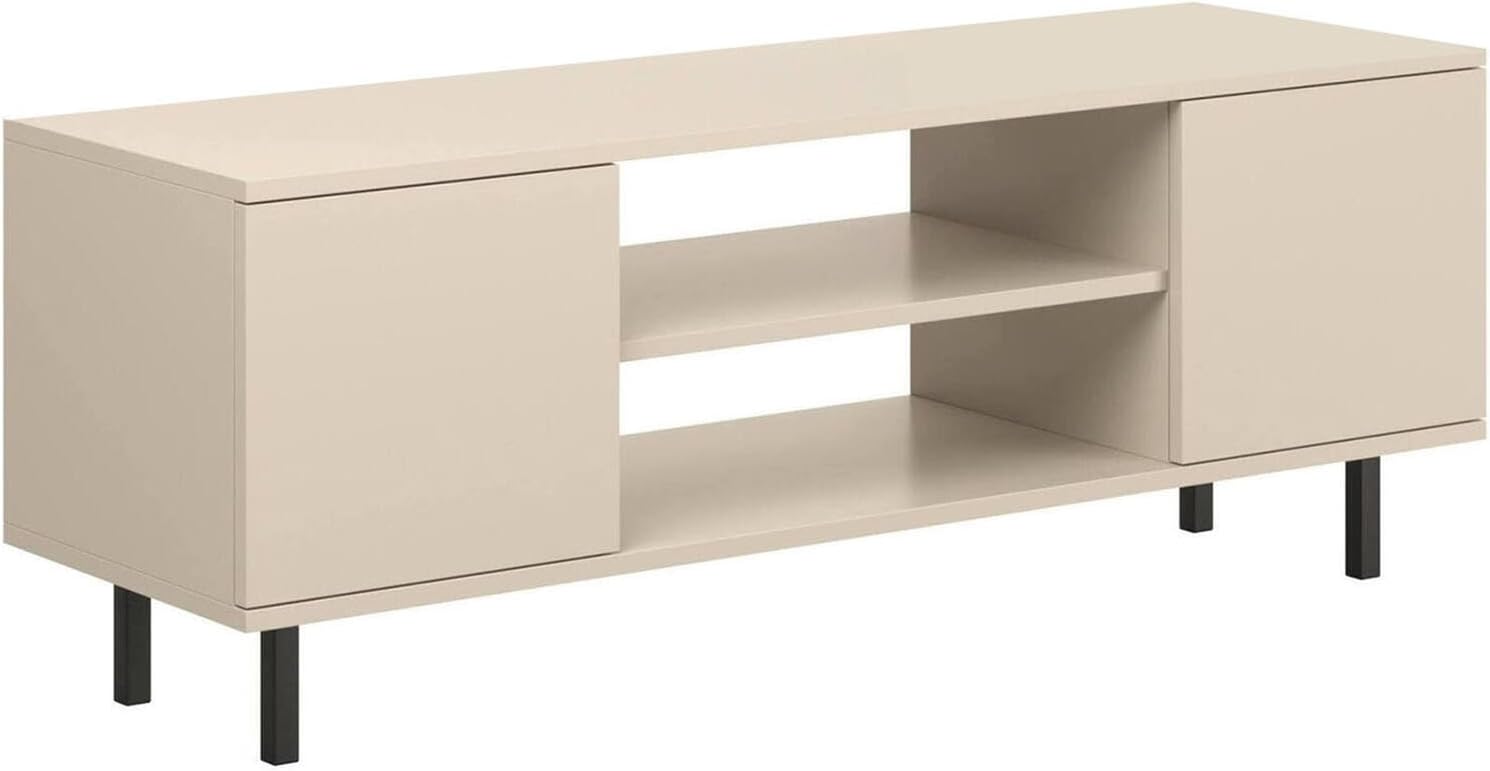 Dmora Tychy - Mobile Porta TV Credenza, Beige - immagine 2