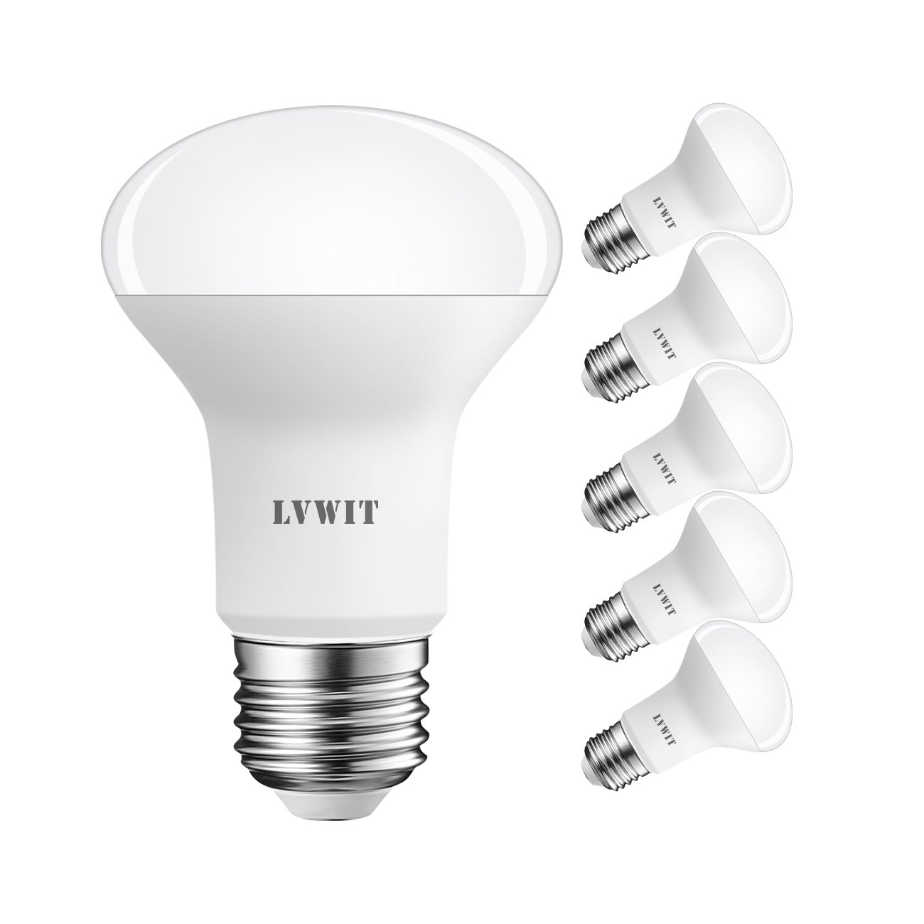 Lvwit Lampadine LED Riflettore R63 E27 8.5W (6 pezzi)