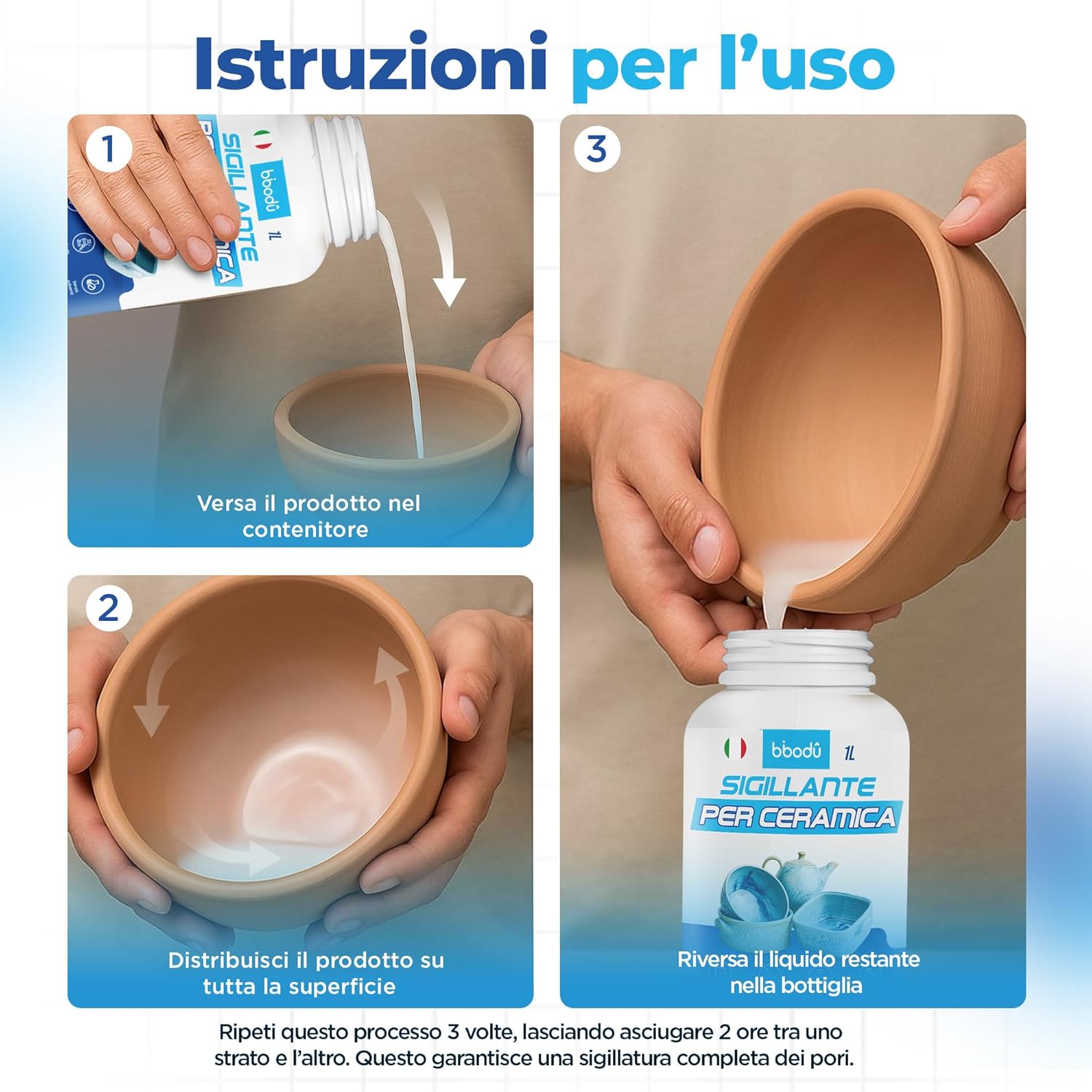 Sigillante per Ceramica 1L Senza Solventi - immagine 6