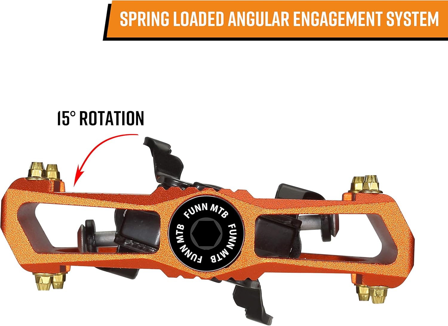 Funn Ripper - Pedali Mountain Bike Clipless CrMo 9/16 - immagine 2
