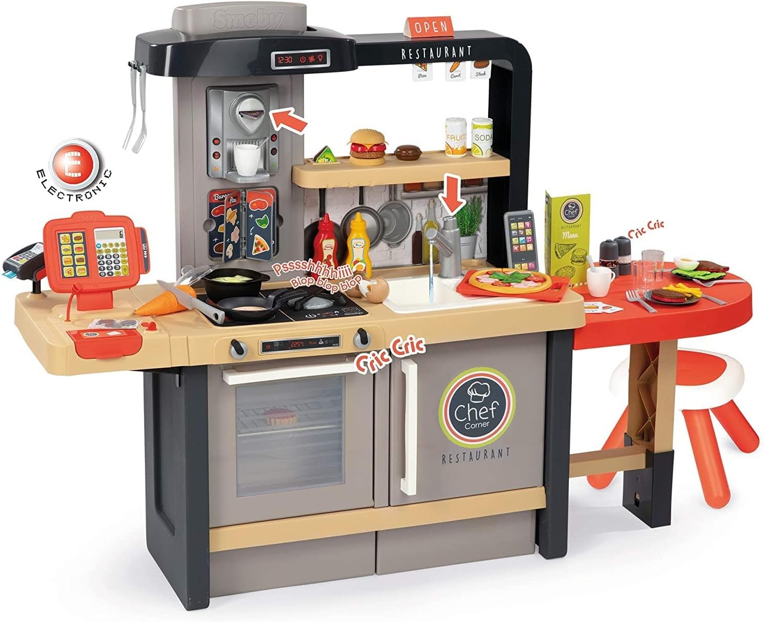 Smoby Chef Corner Restaurant - 70 Accessori Inclusi - immagine 1