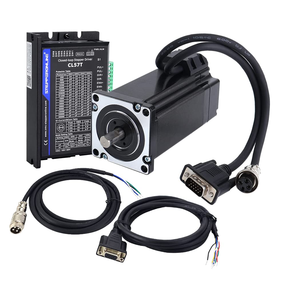 Stepperonline Kit Motore Passo-Passo Closed Loop Nema 24 - immagine 1