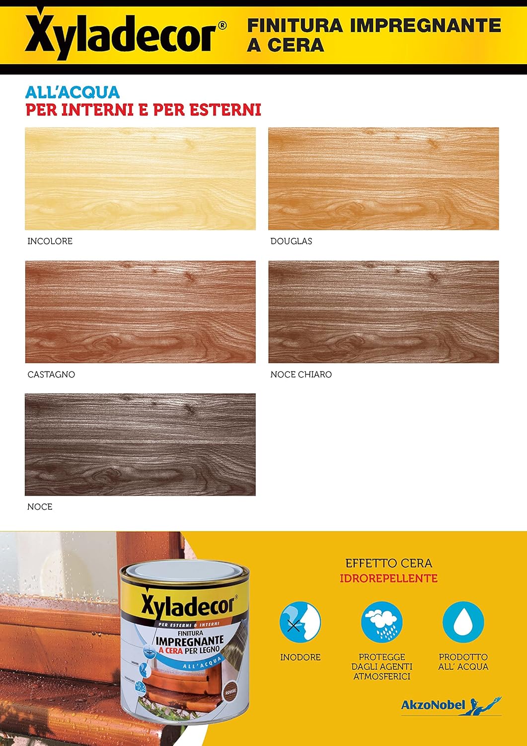 Xyladecor SMALTO IMPREGNANTE LEGNO Incolore 5L - immagine 4