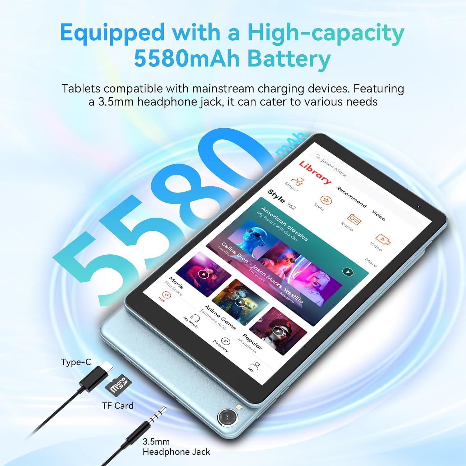 Blackview Tablet Tab 50 8" 4 GB RAM 128 GB Blu - immagine 7