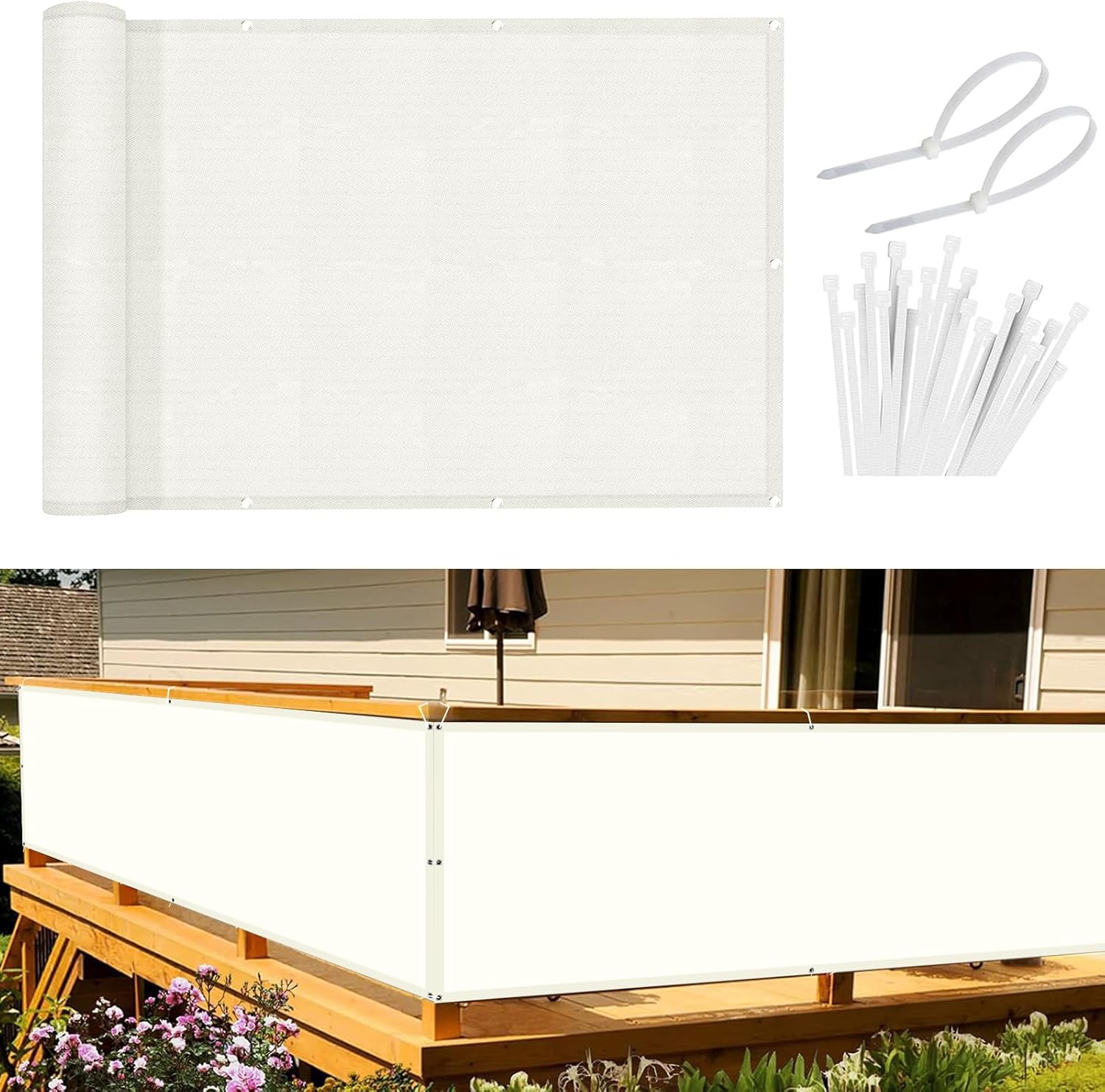 Sunnylaxx Frangivisto Balcone 100x800 cm Crema