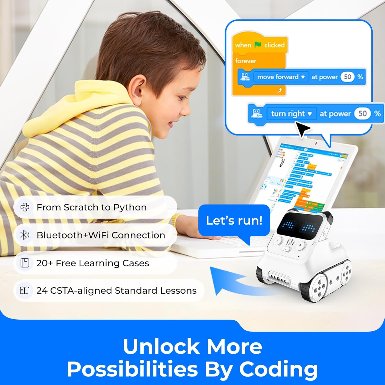 MAKEBLOCK Codey Rocky - Robot Giocattolo Programmabile - immagine 4