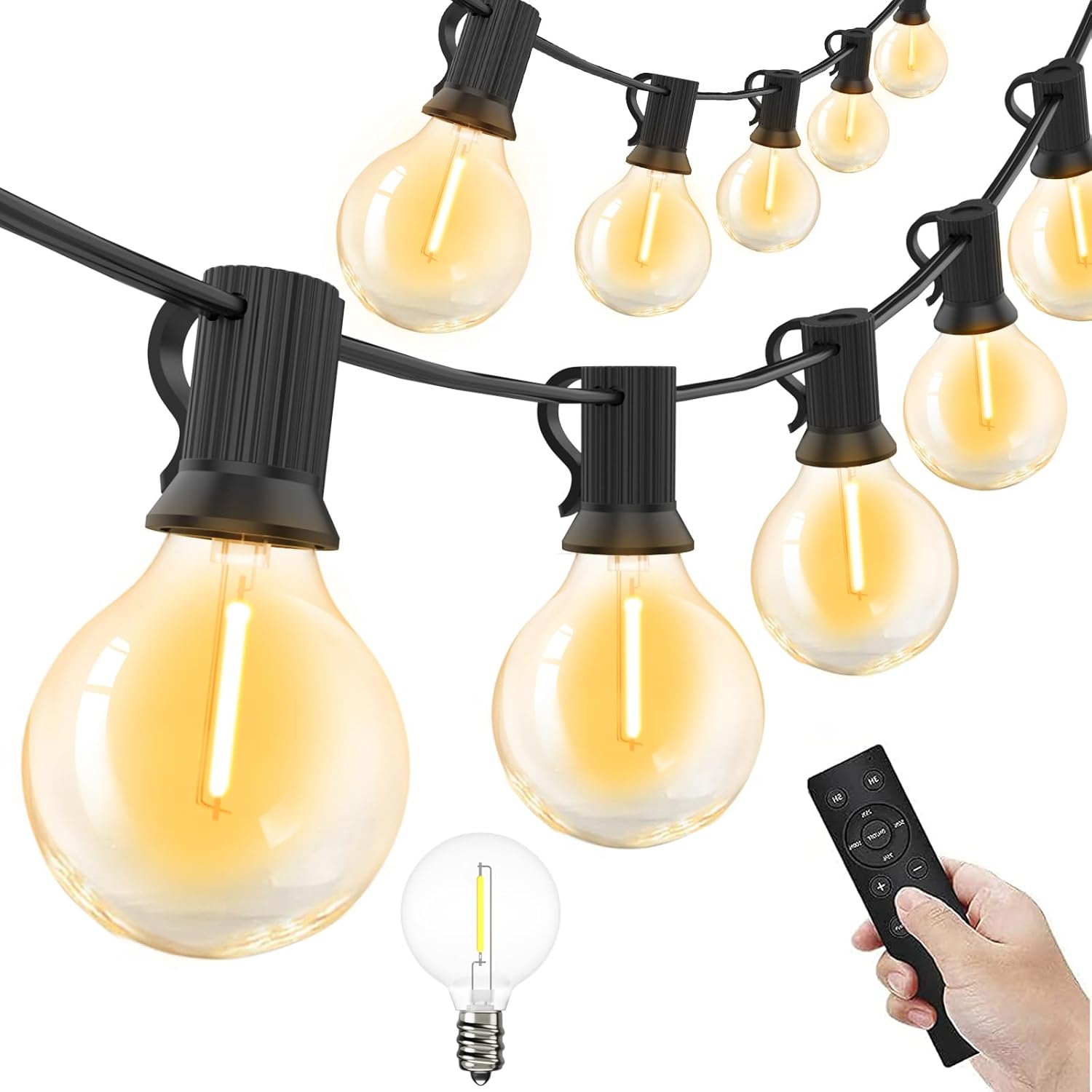 Yuusei Catene Luminose Esterno 15M con Telecomando - immagine 1