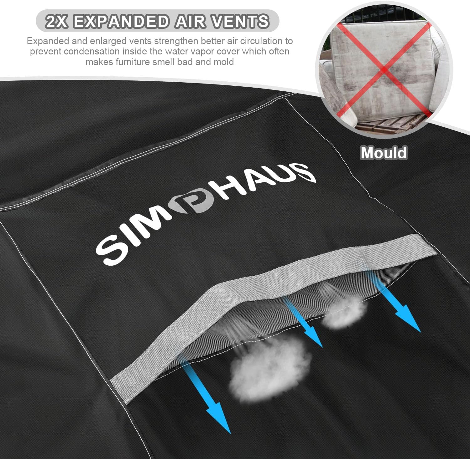 Telo Copritavolo da Esterno Impermeabile 250x250x90cm - immagine 4