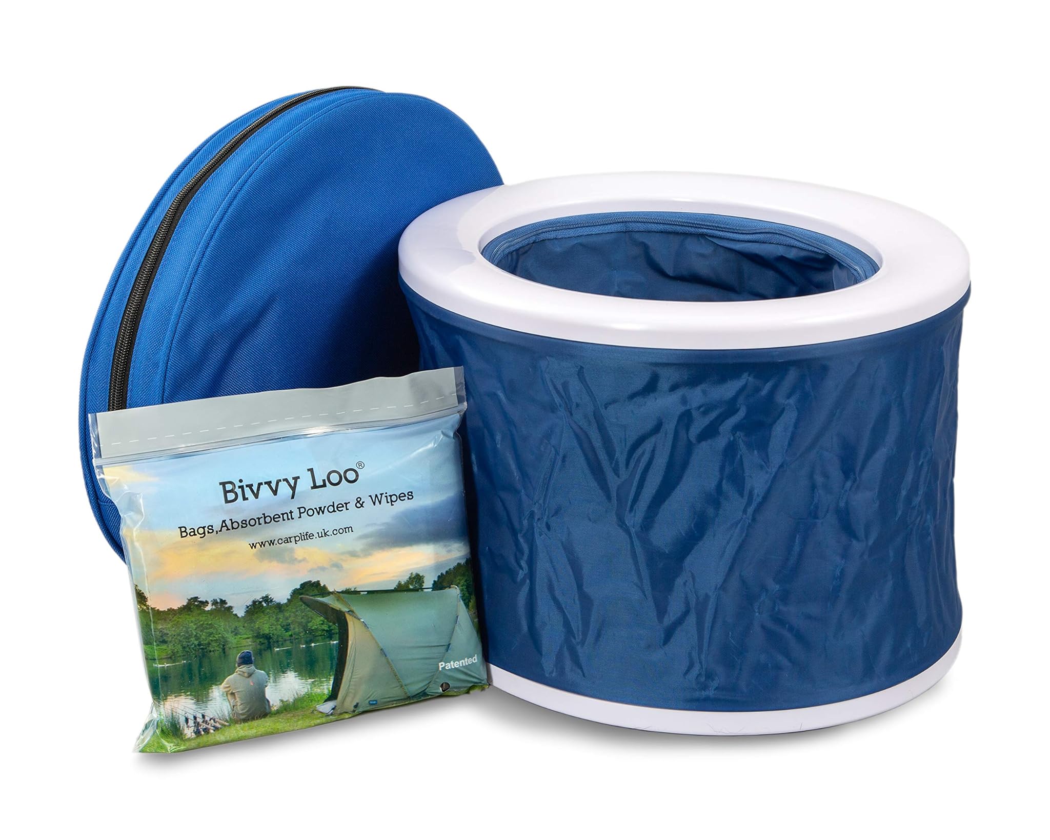 Bivvy Loo - WC Portatile da Campeggio Pieghevole, Blu