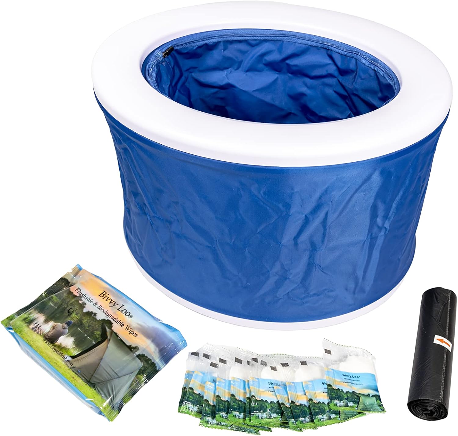 Bivvy Loo - WC Portatile da Campeggio Pieghevole, Blu - immagine 2