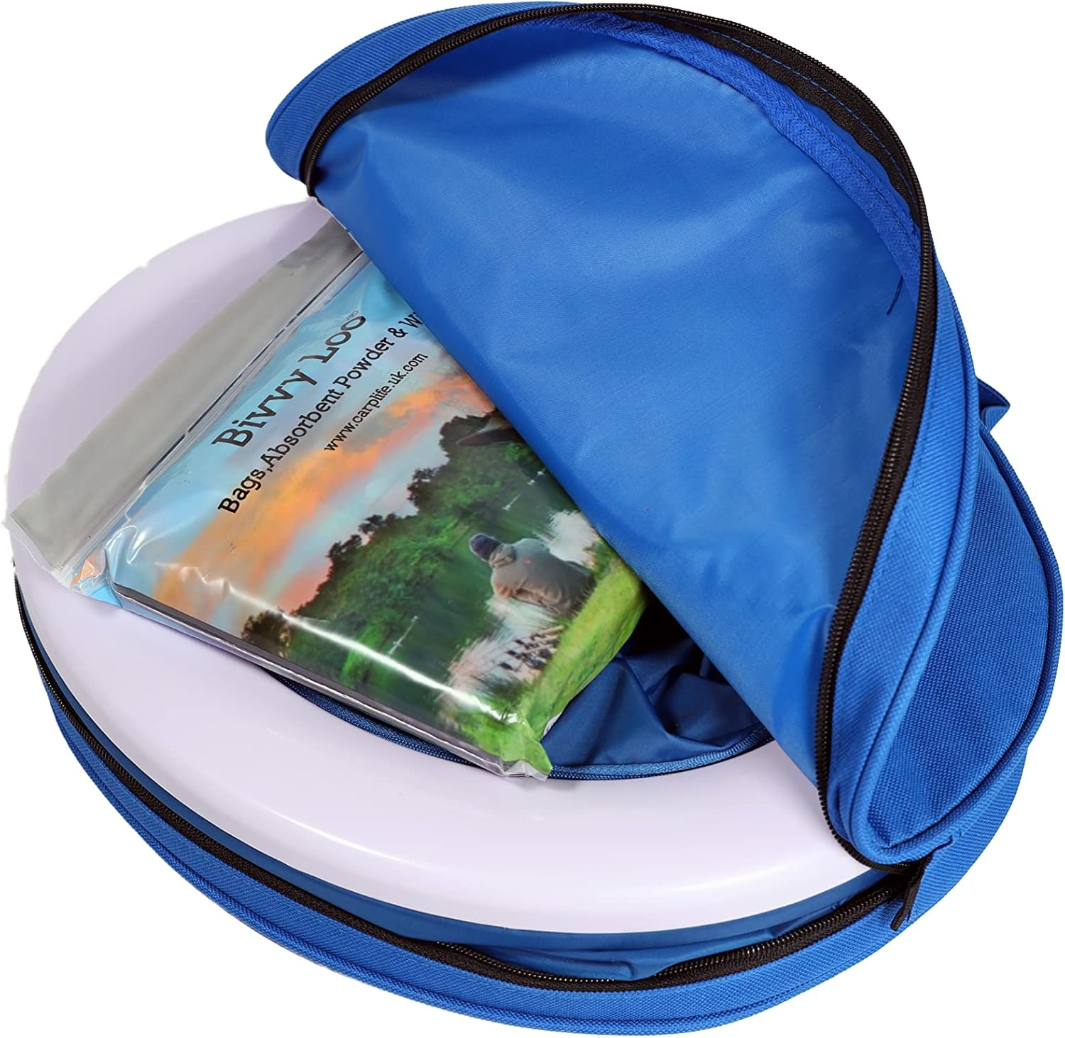 Bivvy Loo - WC Portatile da Campeggio Pieghevole, Blu - immagine 4