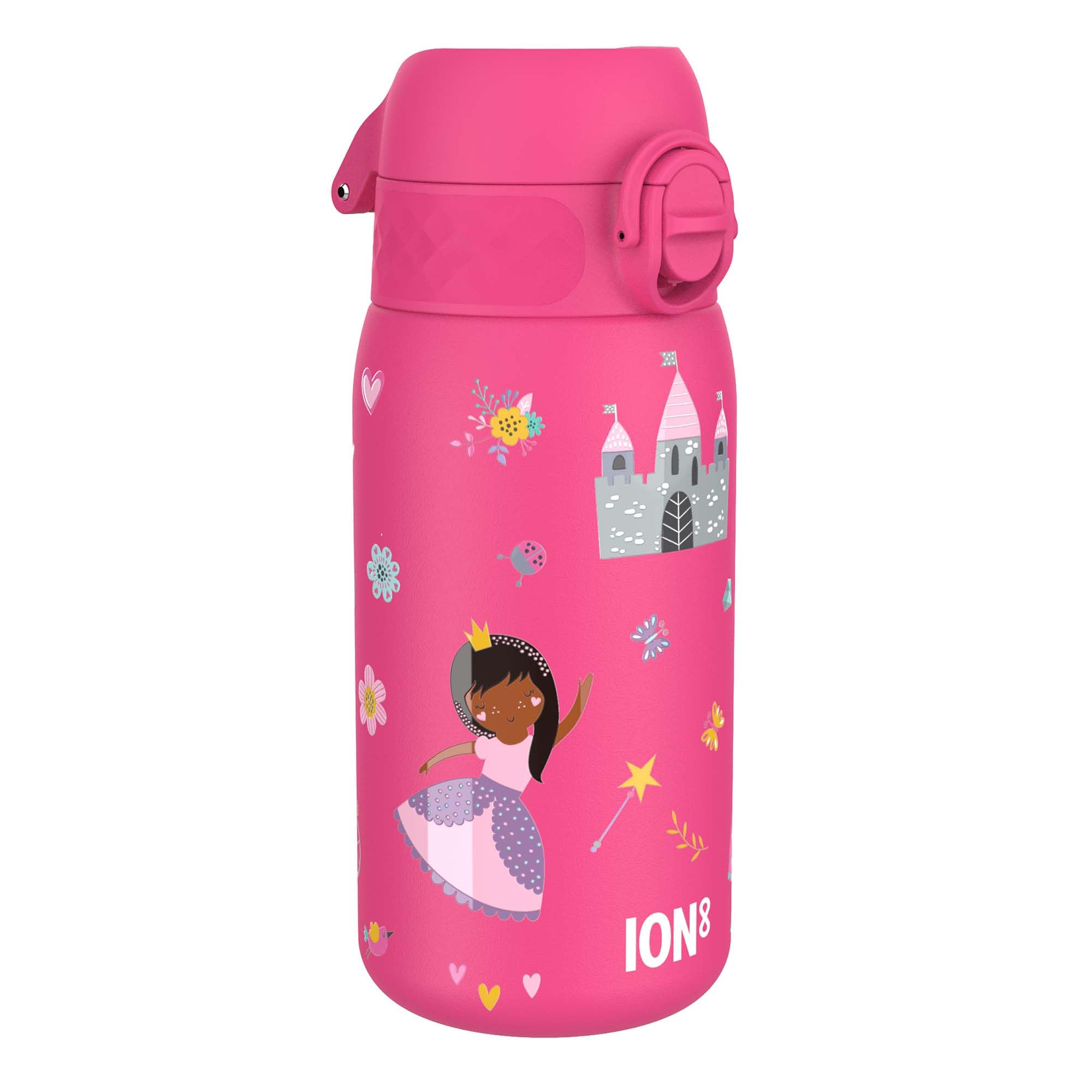 Ion8 Borraccia Inox Leggera per Bambini 400ml, Principessa