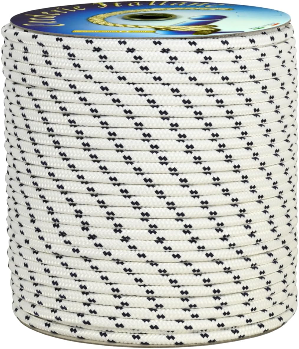 Corderie Italiane Treccia Multiuso 4mm 500mt, Bianco