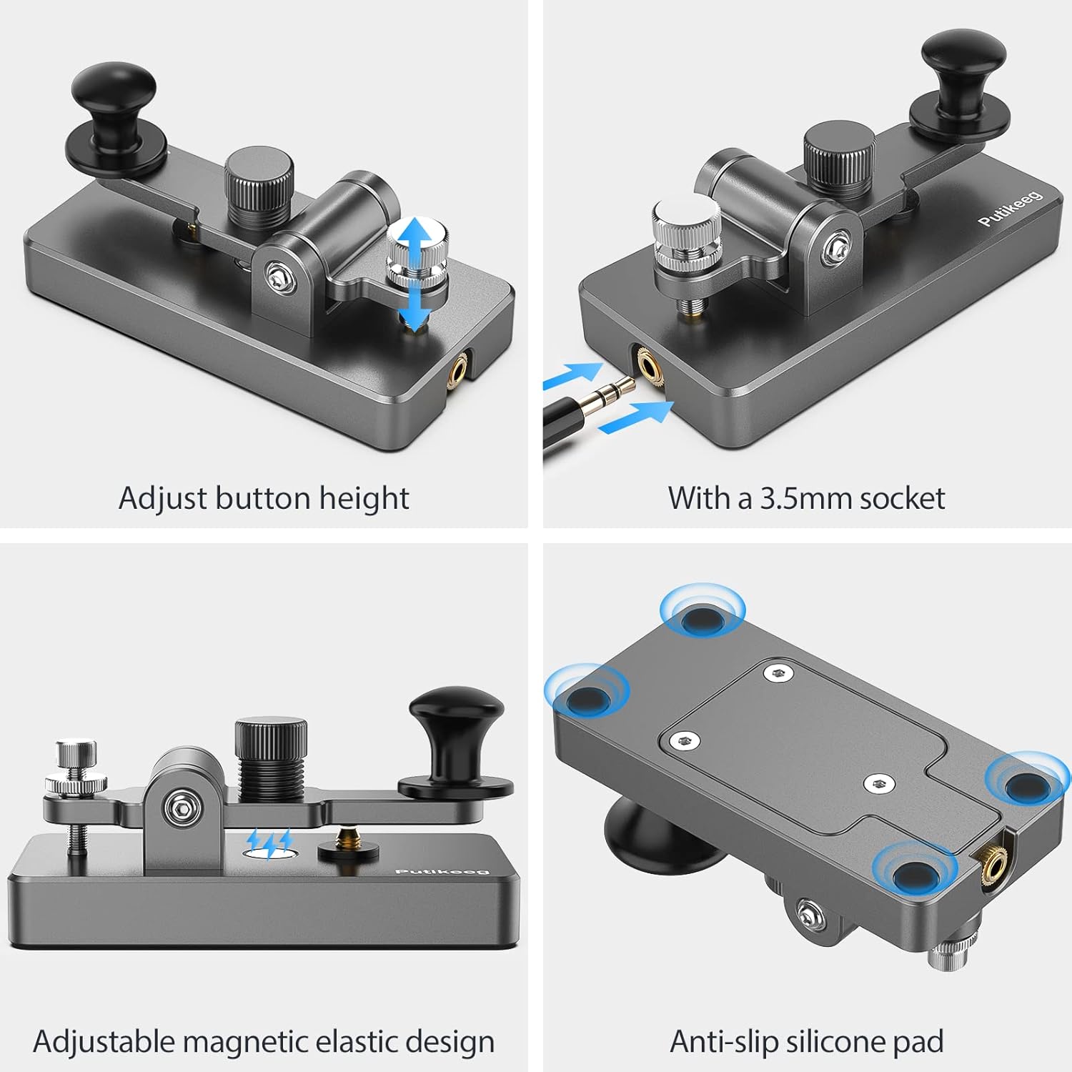 Putikeeg Tasto Morse CW per Radioamatori - immagine 5