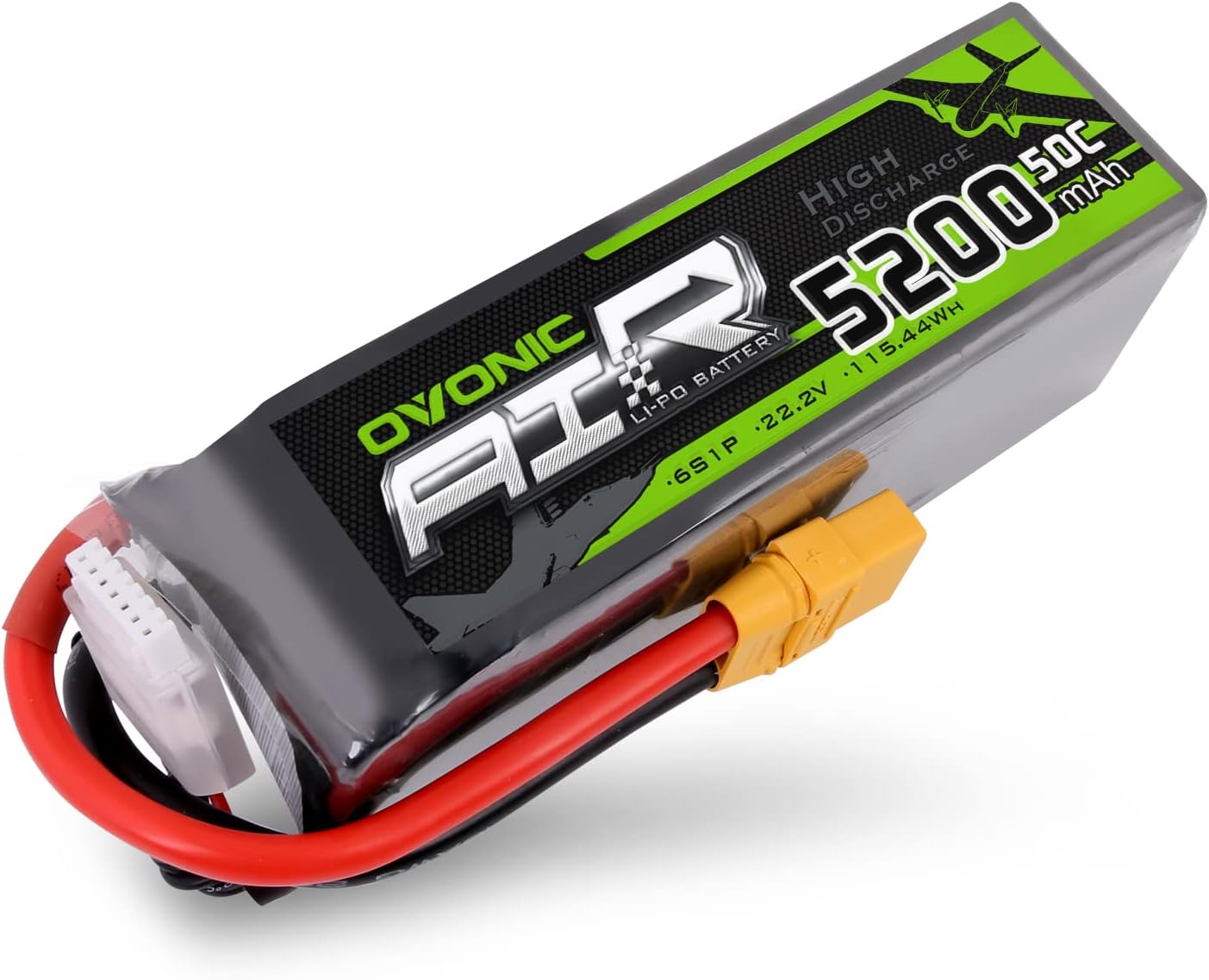 Ovonic 6S Lipo Batteria 5200mAh 22.2V XT90 - immagine 1