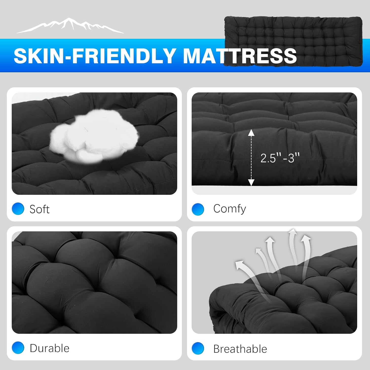 OVERMONT Oversized Folding Camping Bed for Adults - immagine 4