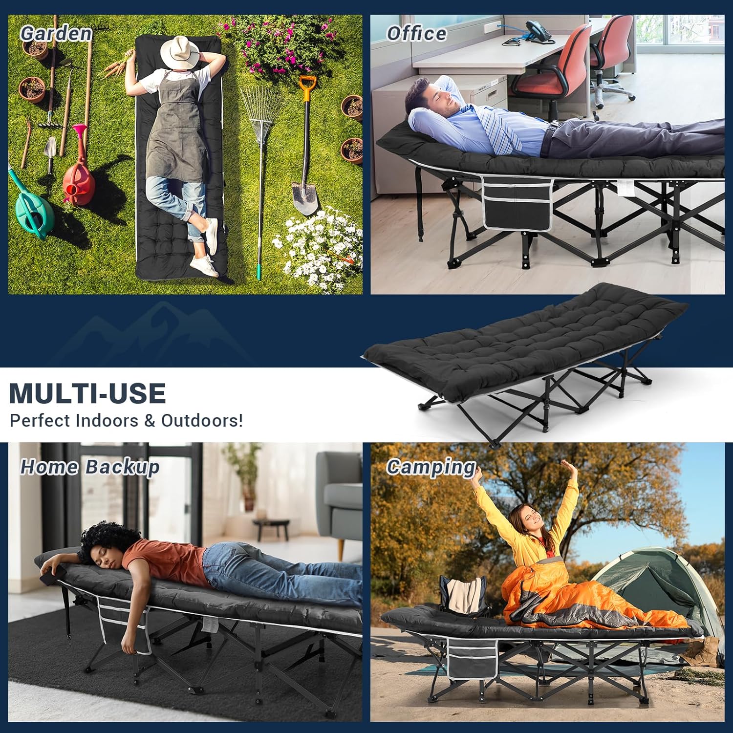 OVERMONT Oversized Folding Camping Bed for Adults - immagine 6