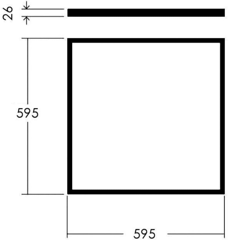 Jandei - Pack 2 Cornici Luminose Pannello LED 595x595mm - immagine 2