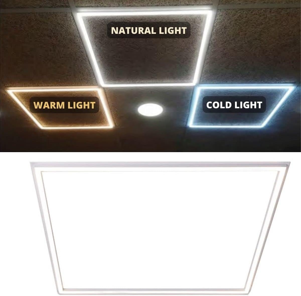 Jandei - Pack 2 Cornici Luminose Pannello LED 595x595mm - immagine 5