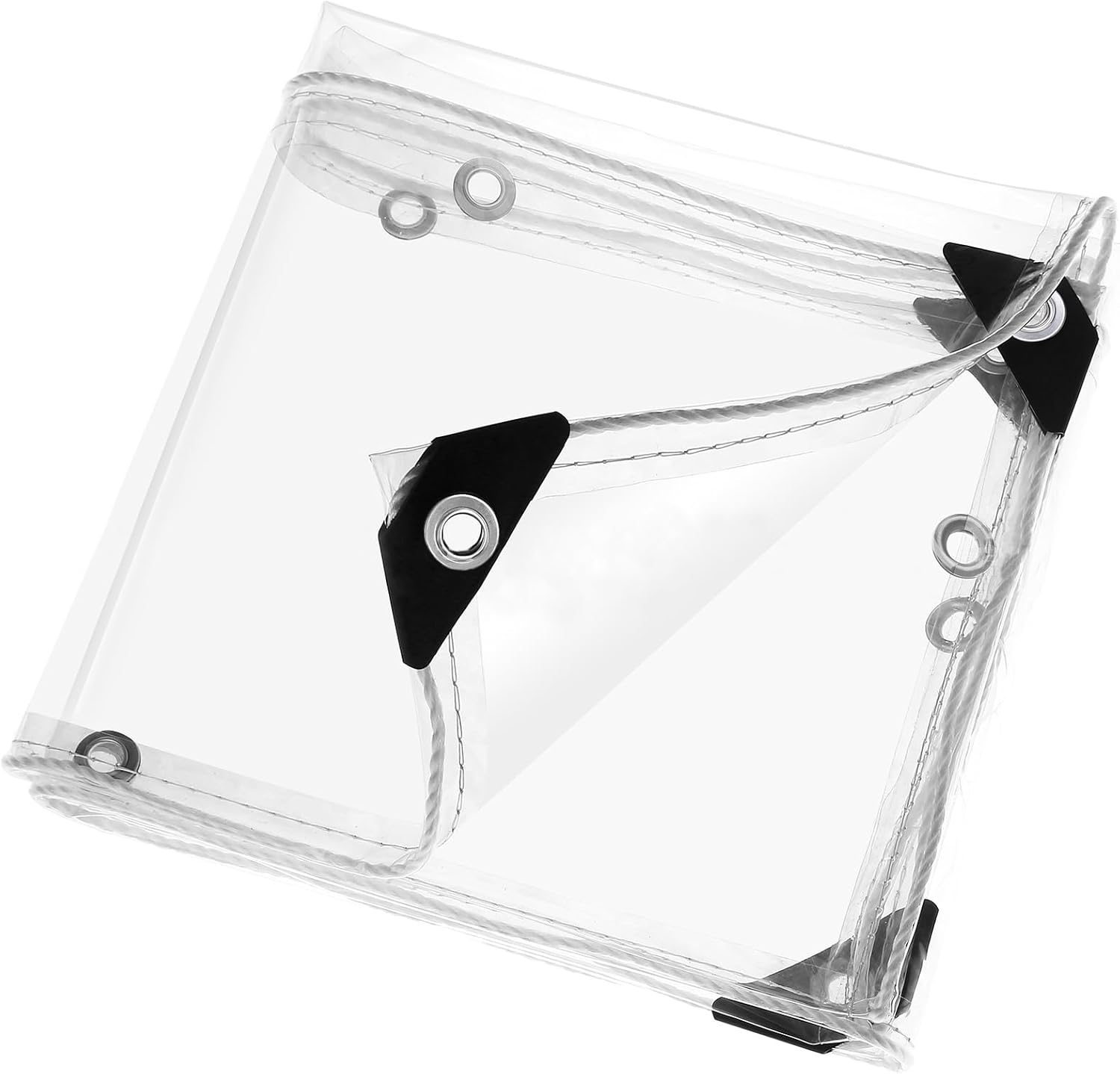 Telone Impermeabile Trasparente PVC 3x6m con Occhielli - immagine 1