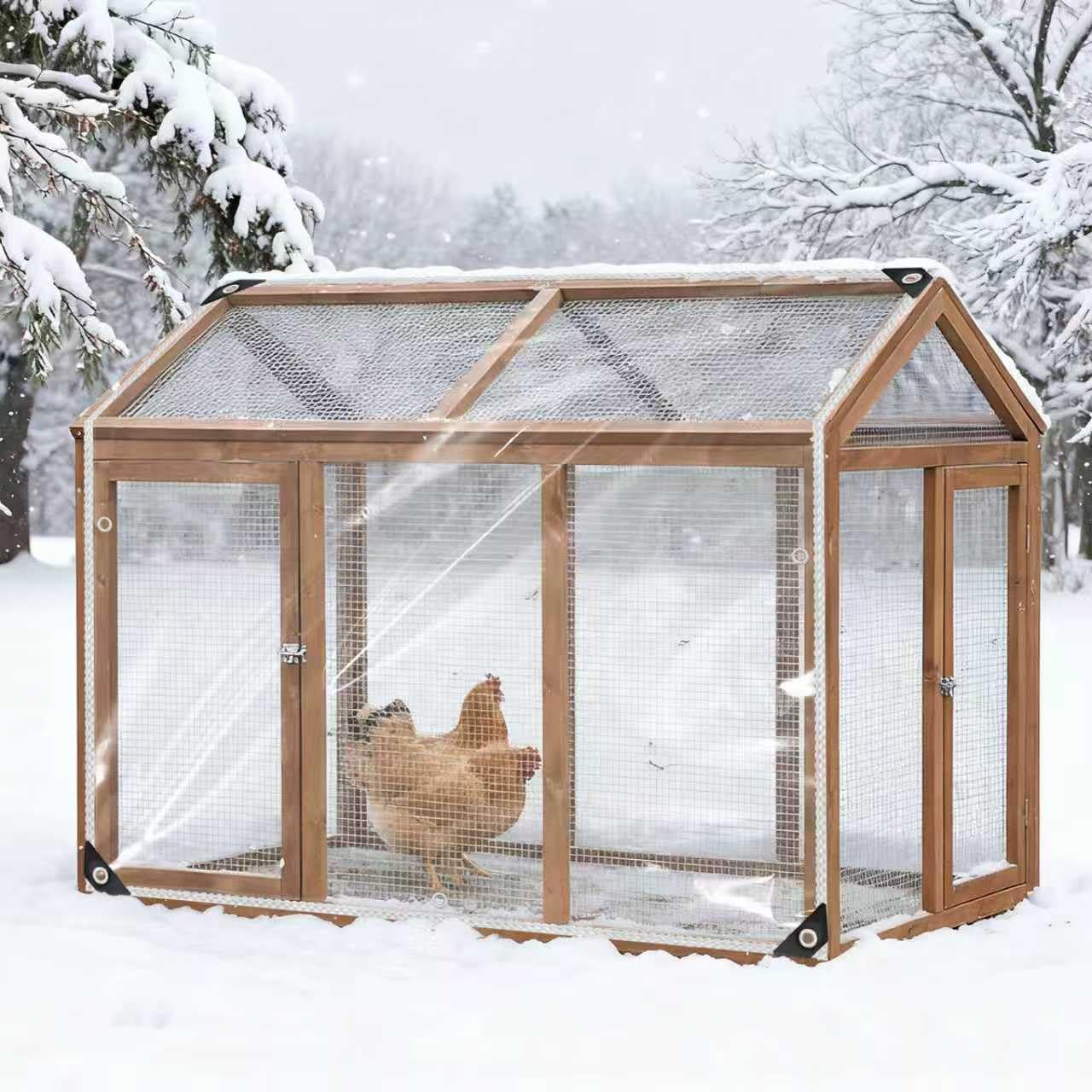 Telone Impermeabile Trasparente PVC 3x6m con Occhielli - immagine 6